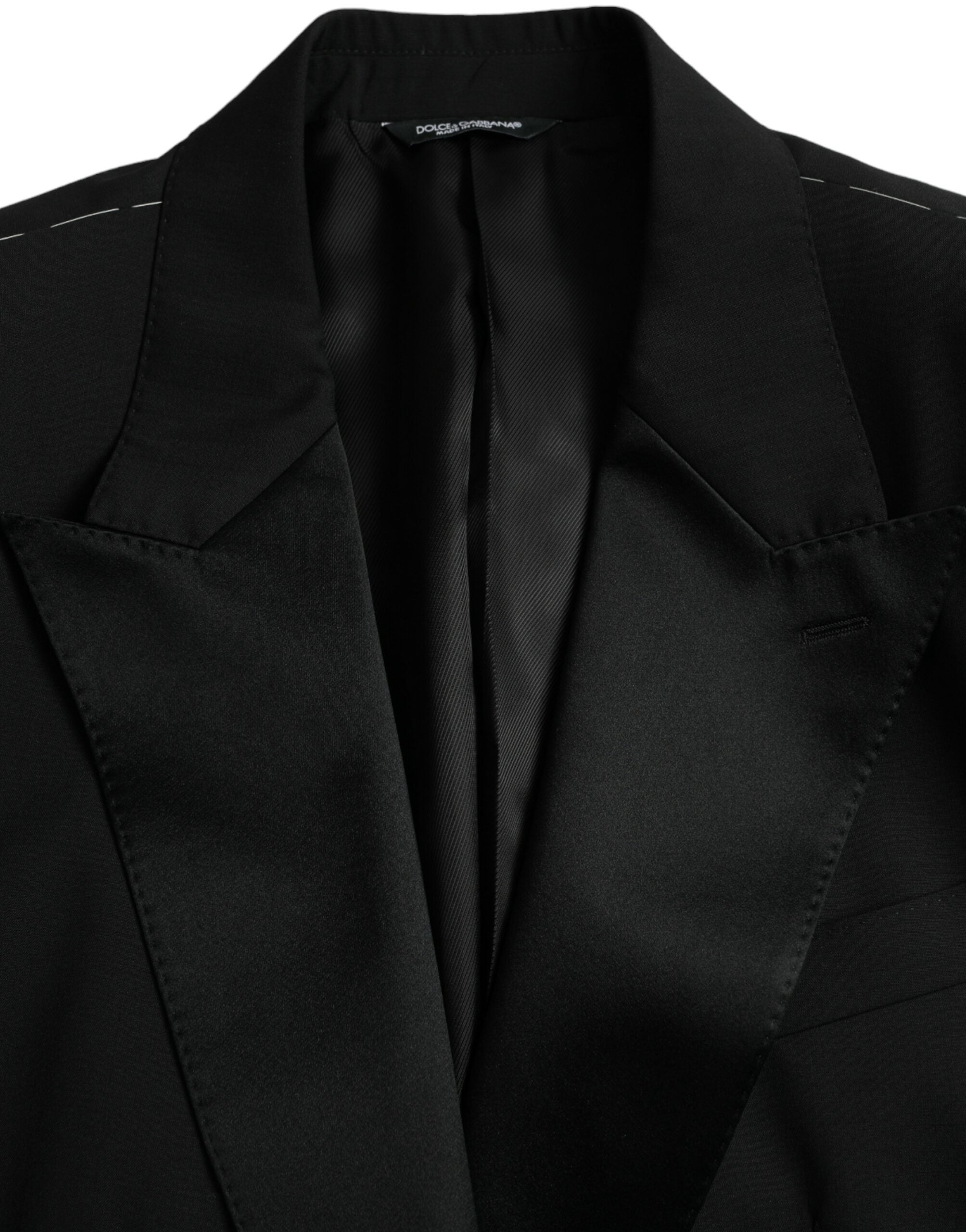 Blazer manteau simple boutonnage noir Dolce &amp; Gabbana SICILIA
