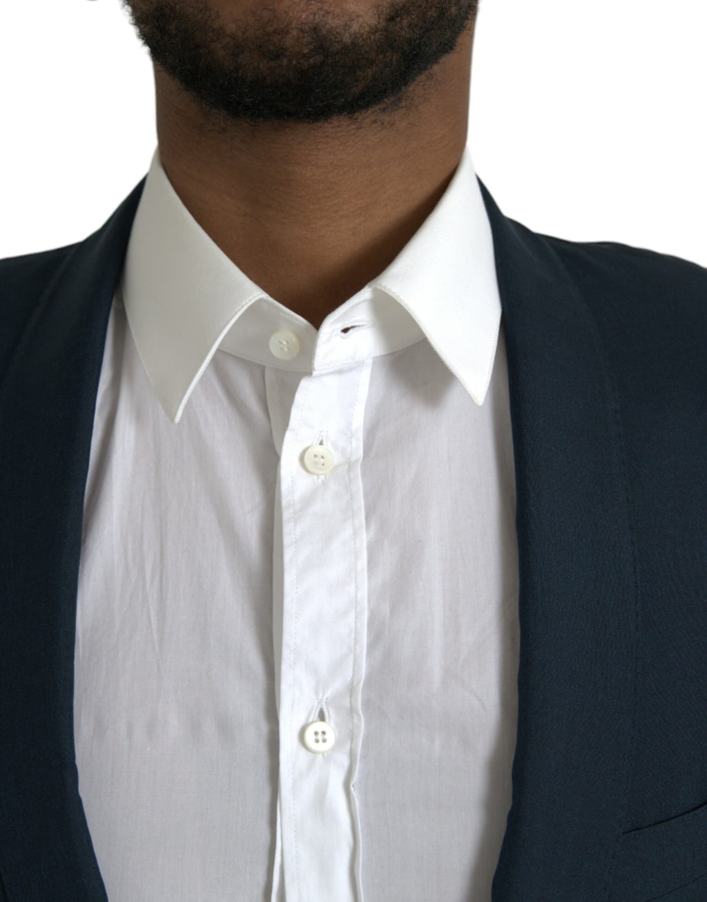 Blazer croisé simple boutonnage Dolce &amp; Gabbana bleu doré