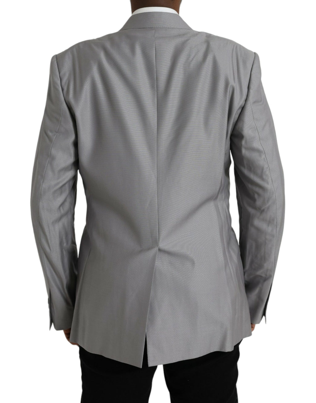 Blazer simple boutonnage en laine grise Dolce &amp; Gabbana