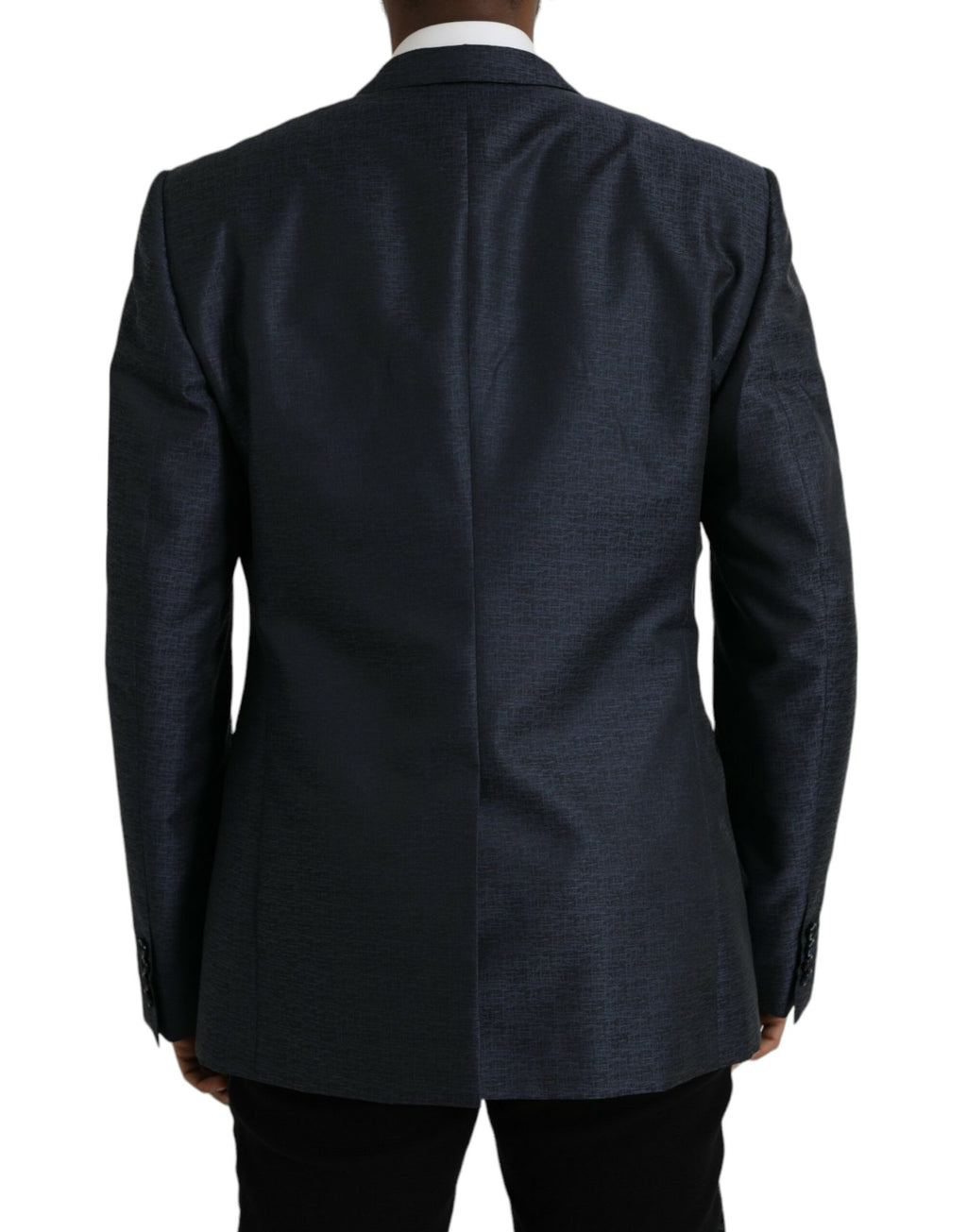 Blazer simple boutonnage en laine bleue Dolce &amp; Gabbana