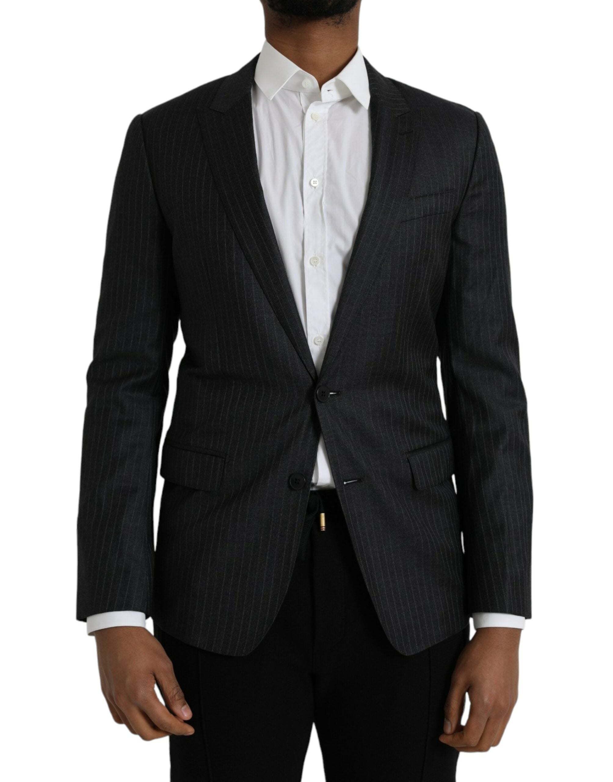 Blazer simple boutonnage à rayures noires MARTINI de Dolce &amp; Gabbana