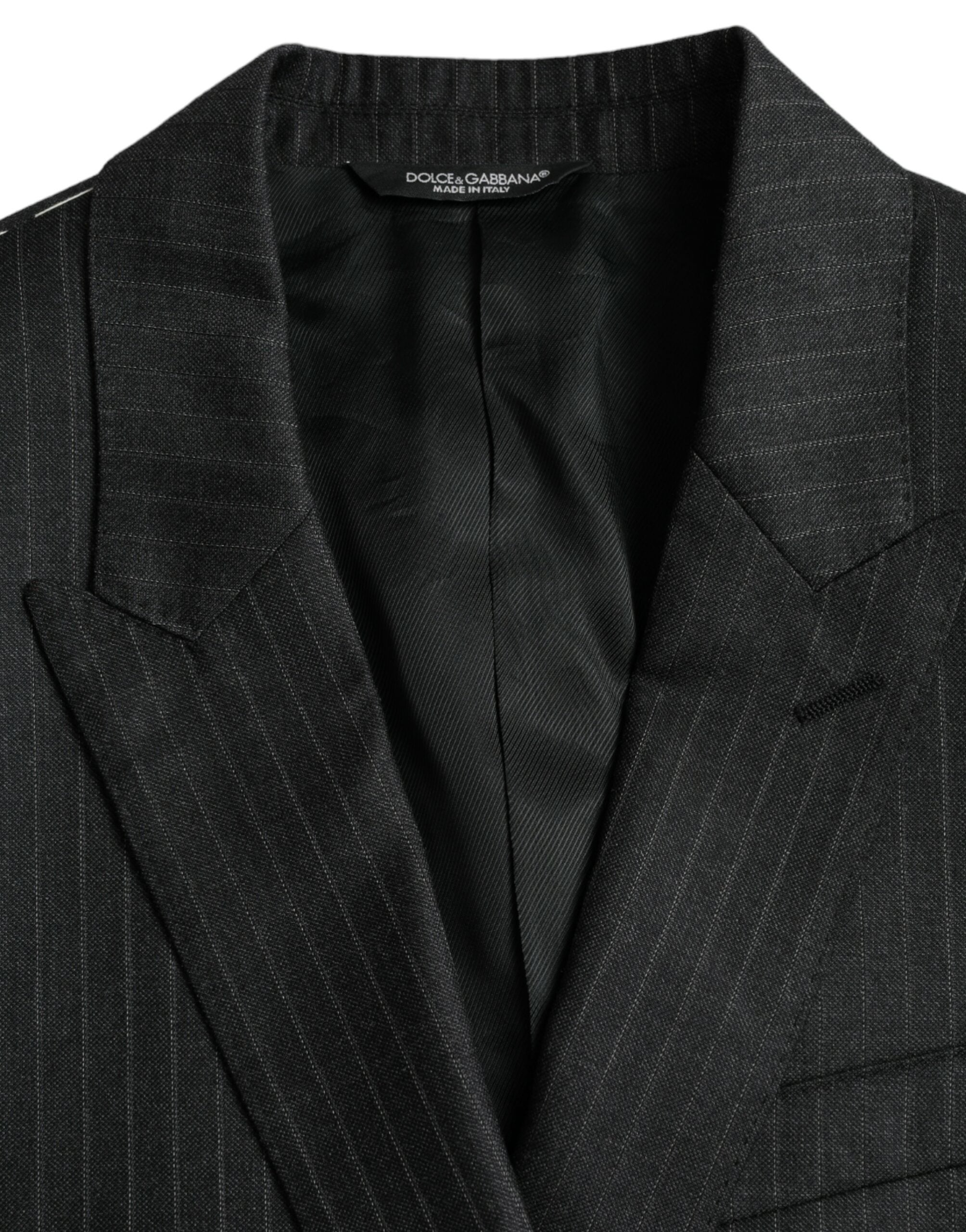 Blazer simple boutonnage à rayures noires MARTINI de Dolce &amp; Gabbana