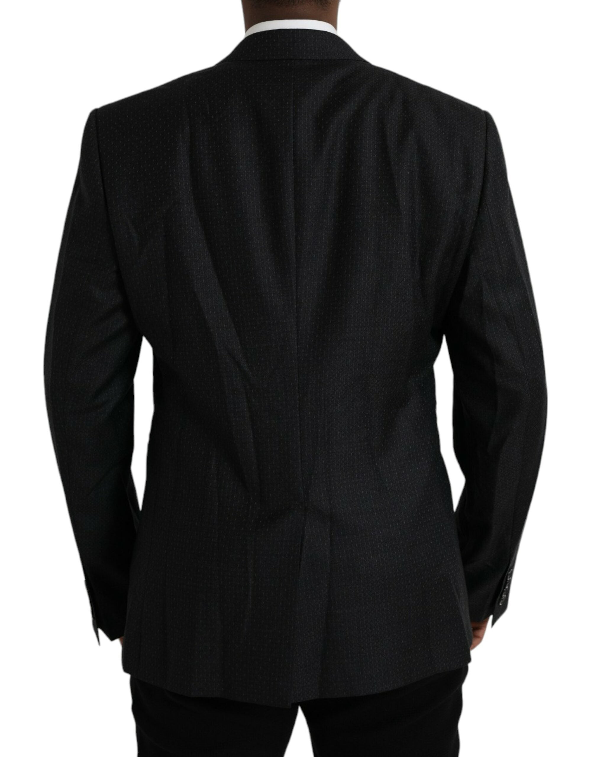 Blazer simple boutonnage en laine noire MARTINI de Dolce &amp; Gabbana
