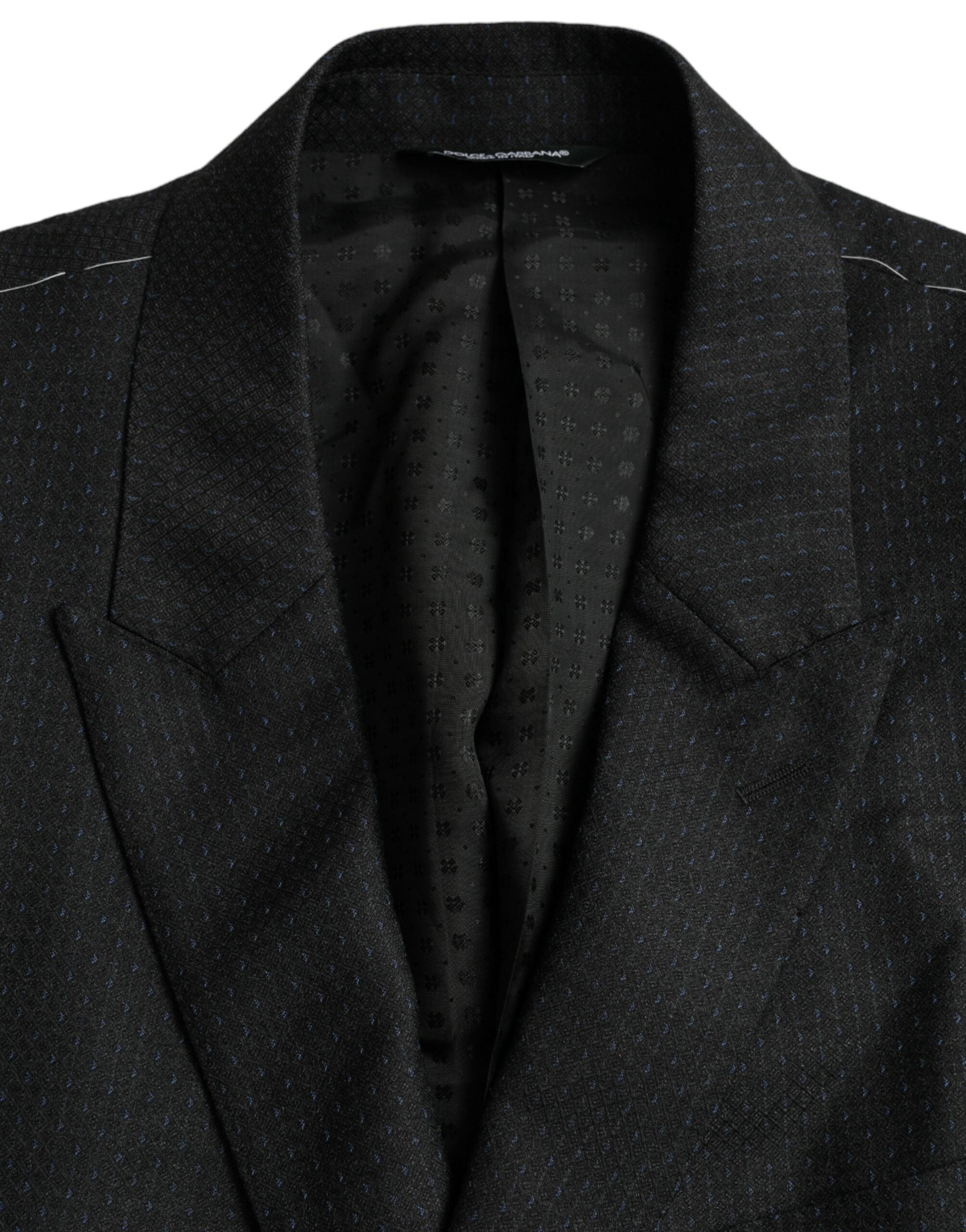 Blazer simple boutonnage en laine noire MARTINI de Dolce &amp; Gabbana