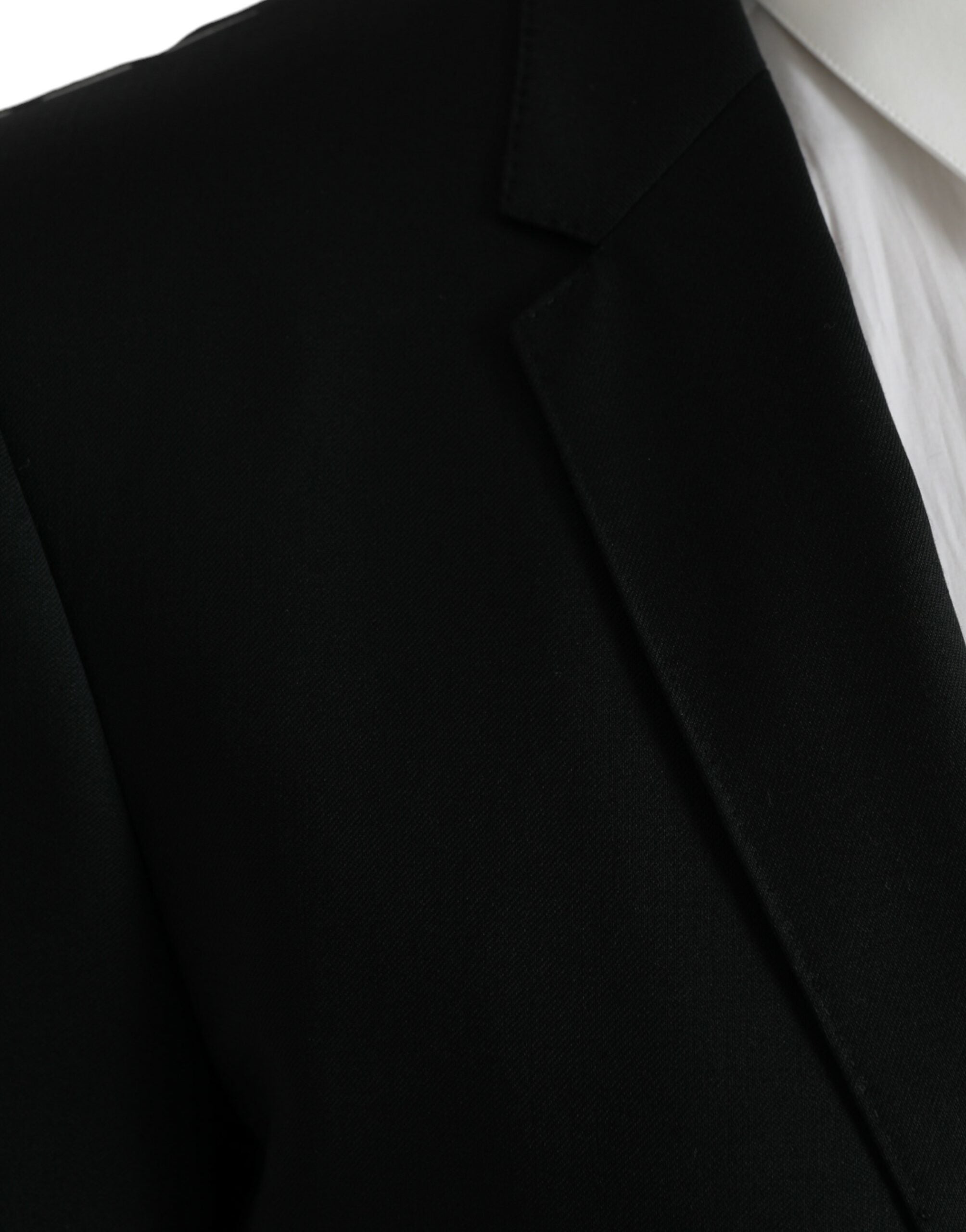 Blazer simple boutonnage en laine noire MARTINI de Dolce &amp; Gabbana