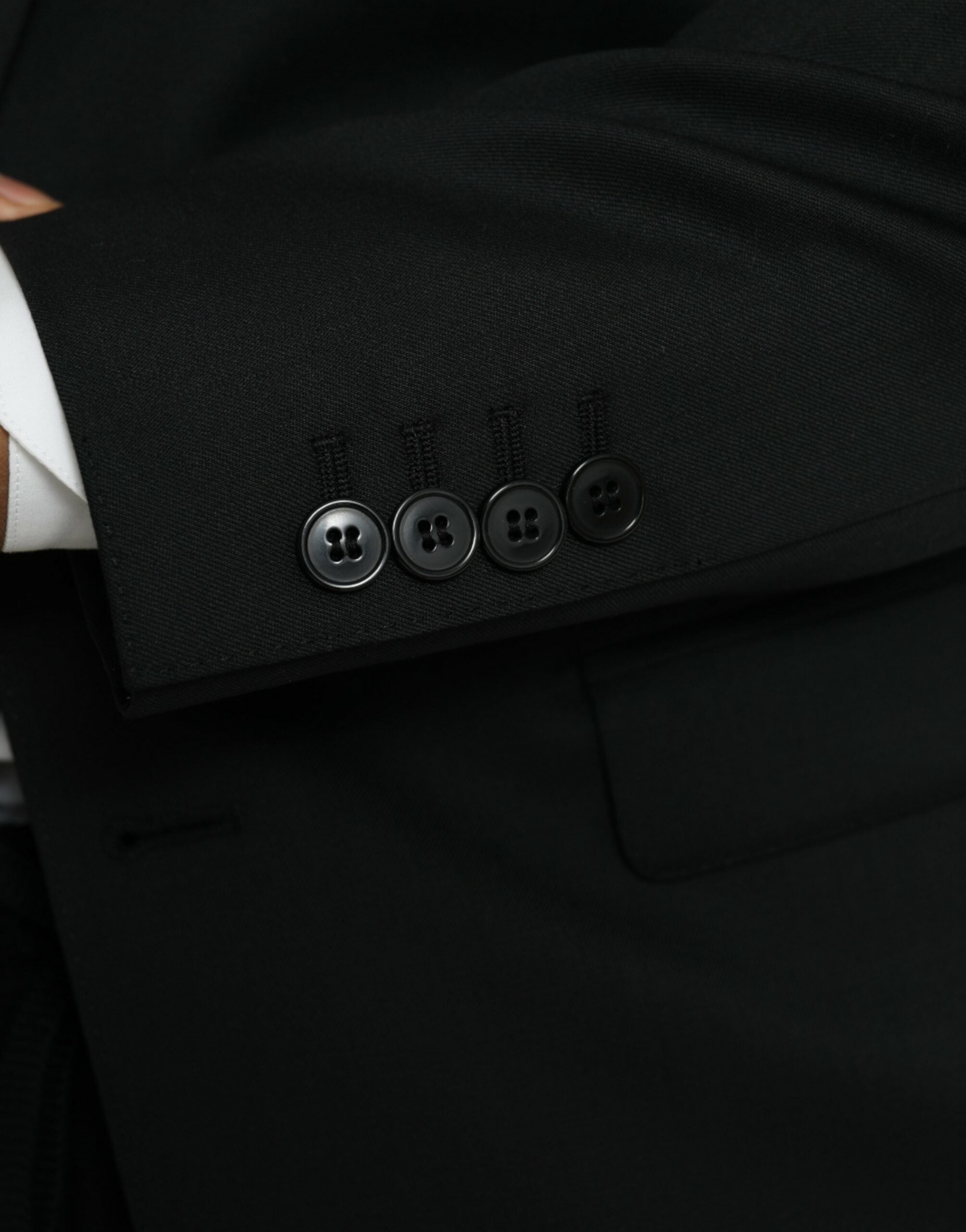 Blazer simple boutonnage en laine noire MARTINI de Dolce &amp; Gabbana
