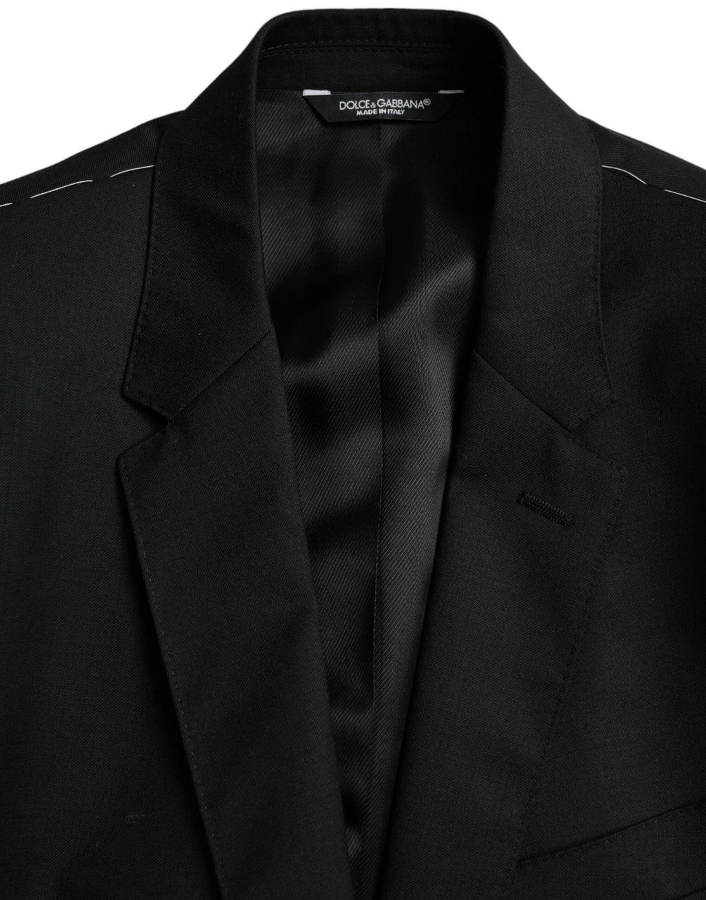 Blazer simple boutonnage en laine noire MARTINI de Dolce &amp; Gabbana