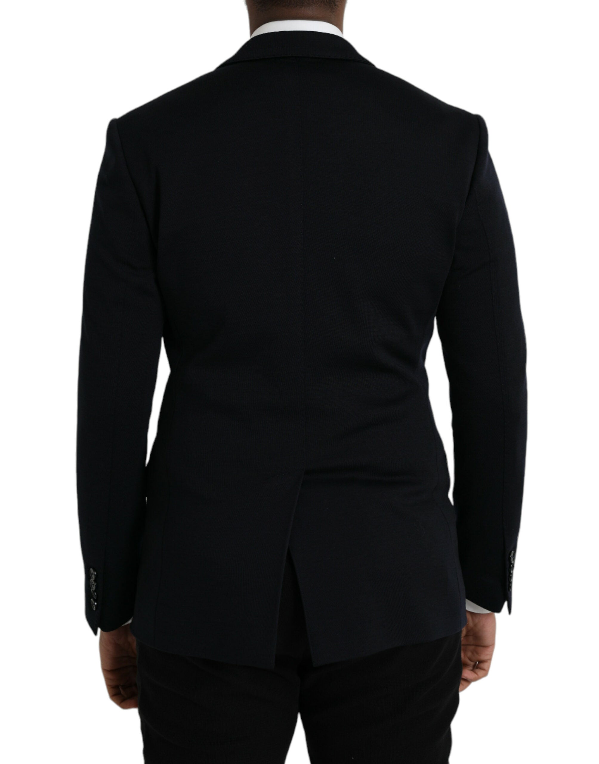 Blazer simple boutonnage en laine noire Dolce &amp; Gabbana