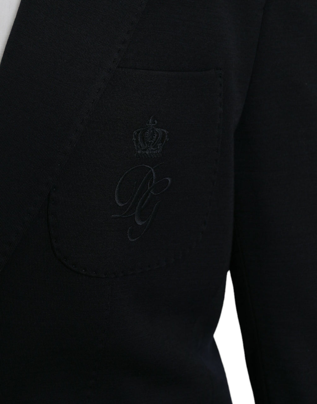 Blazer simple boutonnage en laine noire Dolce &amp; Gabbana