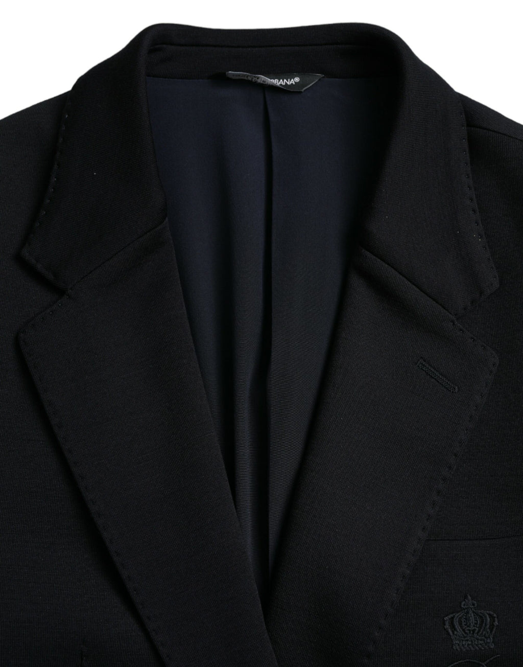 Blazer simple boutonnage en laine noire Dolce &amp; Gabbana