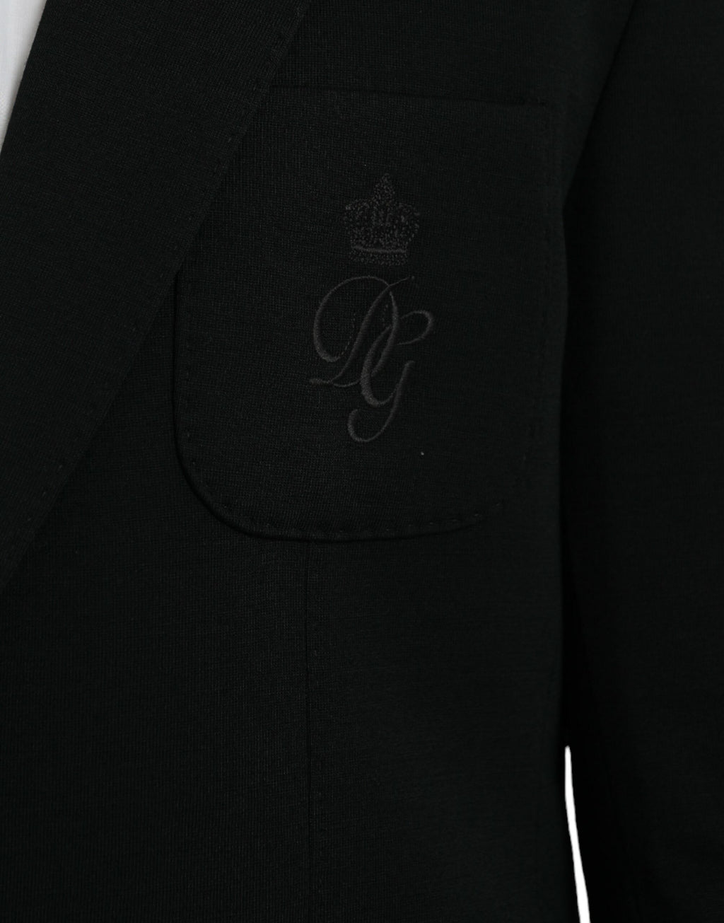 Blazer simple boutonnage en laine noire Dolce &amp; Gabbana