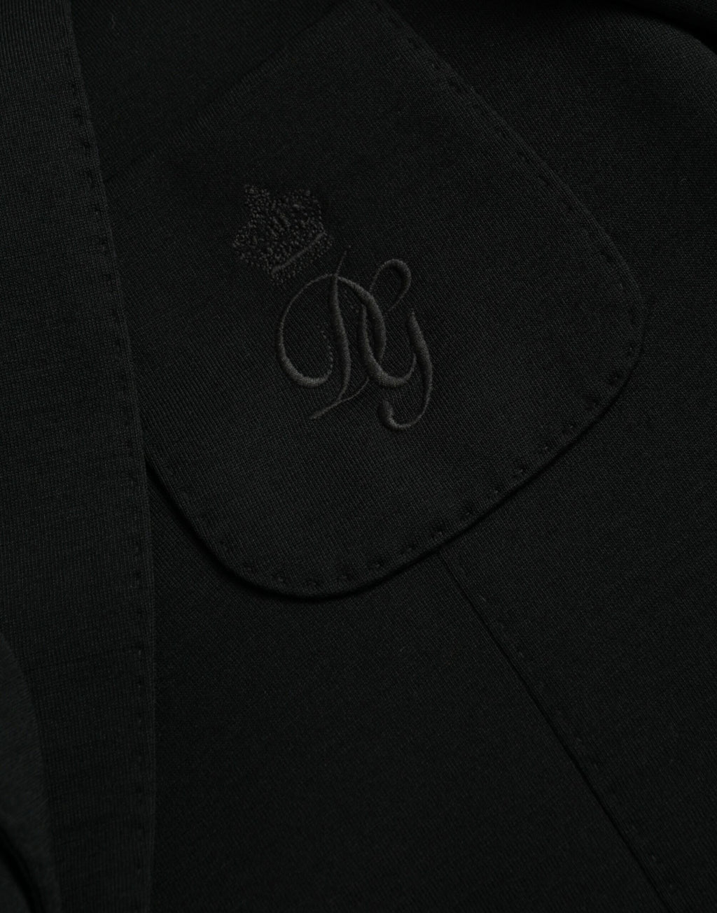 Blazer simple boutonnage en laine noire Dolce &amp; Gabbana