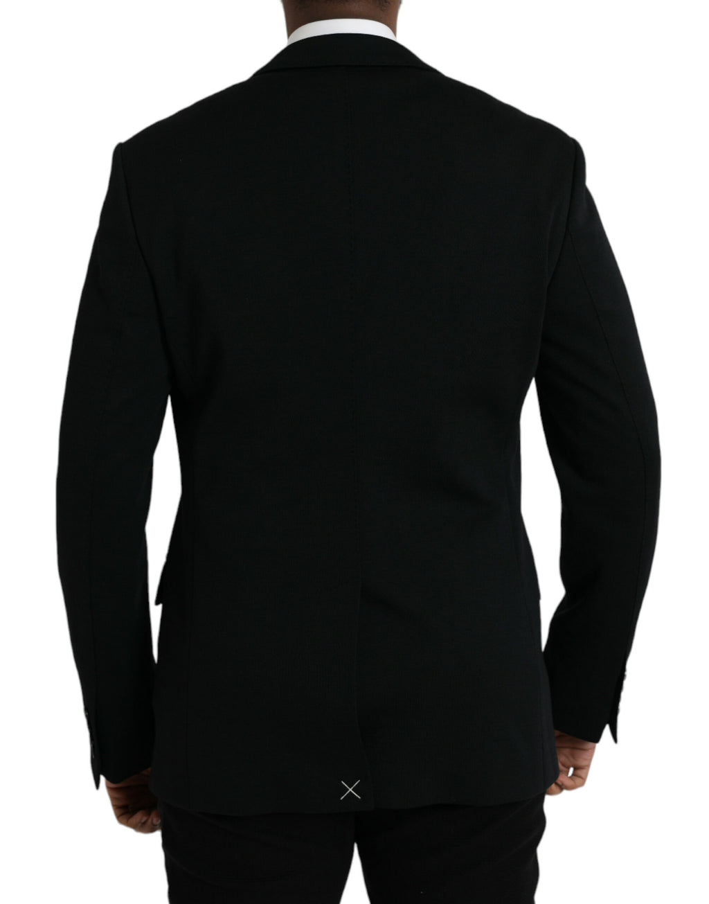 Blazer simple boutonnage en laine noire Dolce &amp; Gabbana