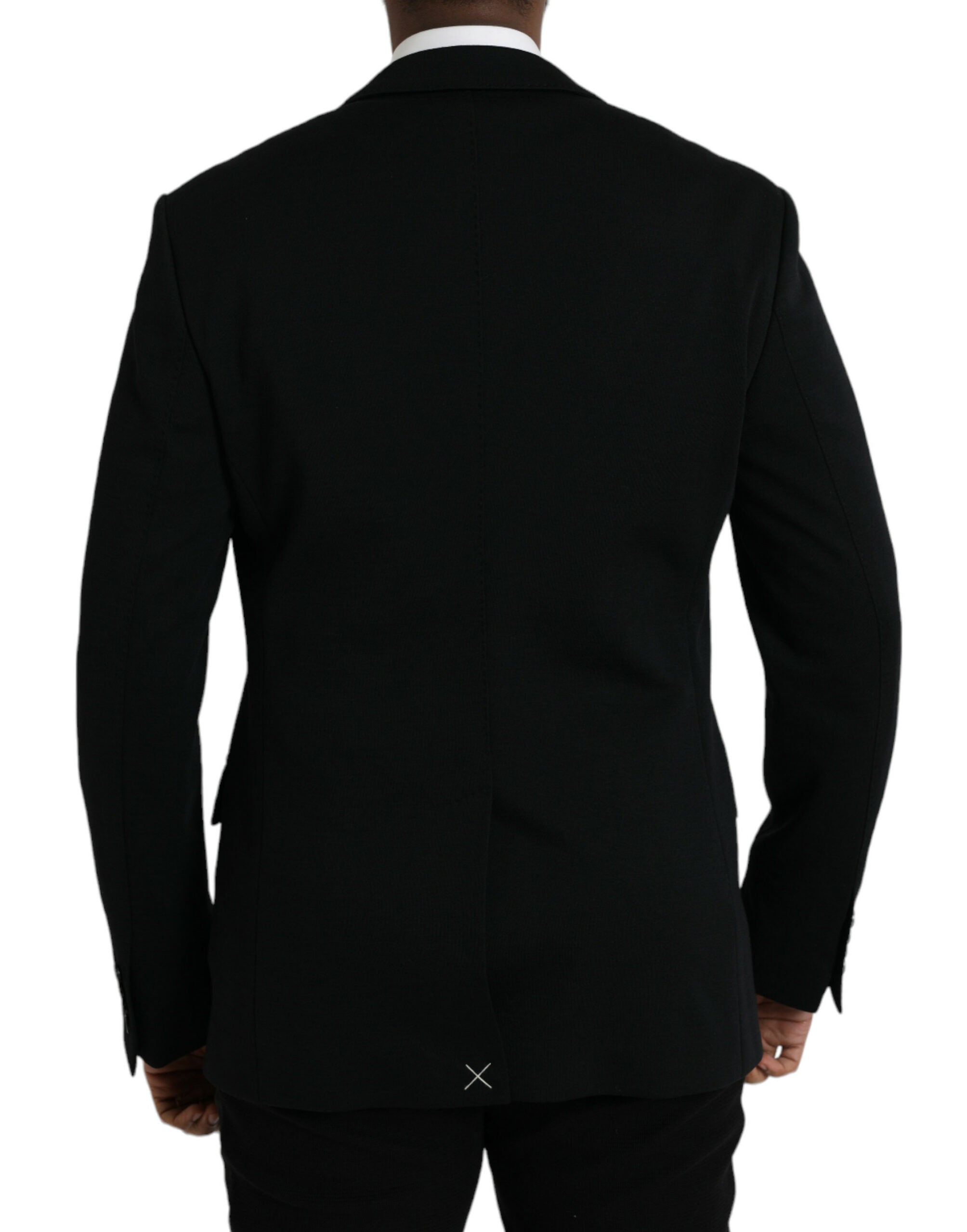 Blazer simple boutonnage en laine noire Dolce &amp; Gabbana