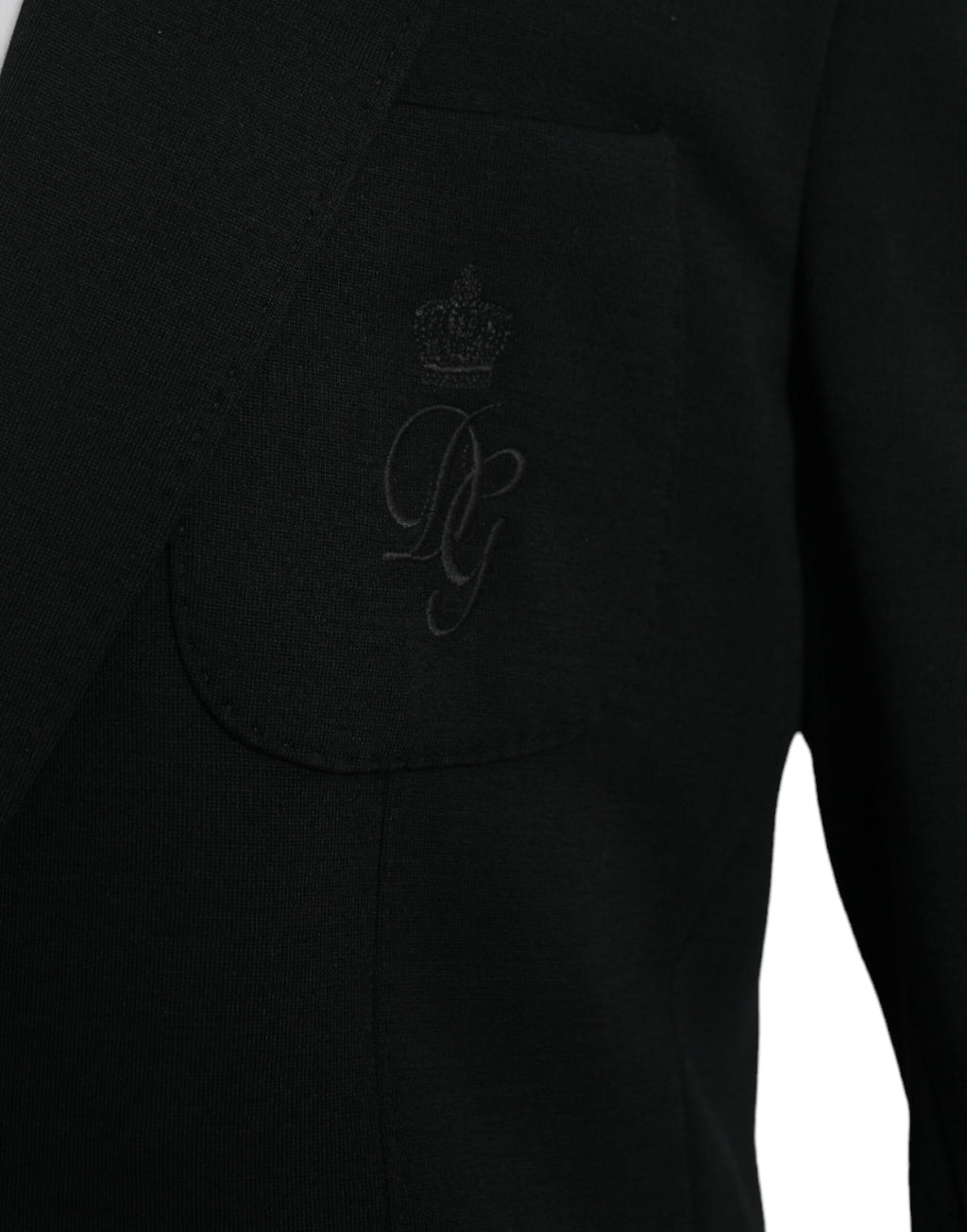Blazer simple boutonnage en laine noire Dolce &amp; Gabbana