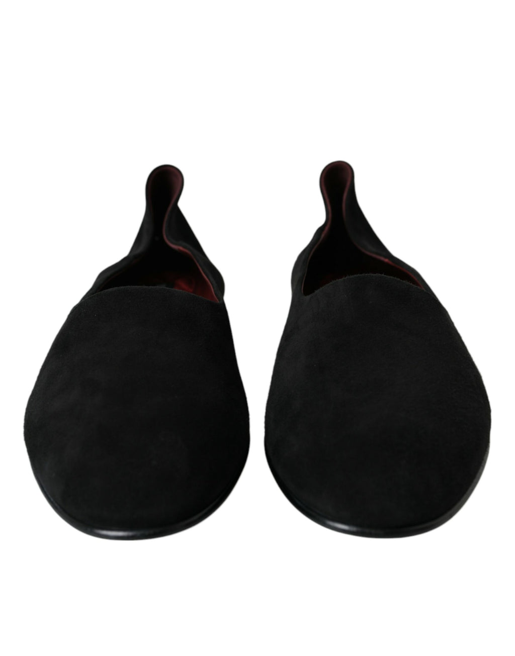 Mocassins en daim noir Dolce &amp; Gabbana, chaussures habillées à enfiler