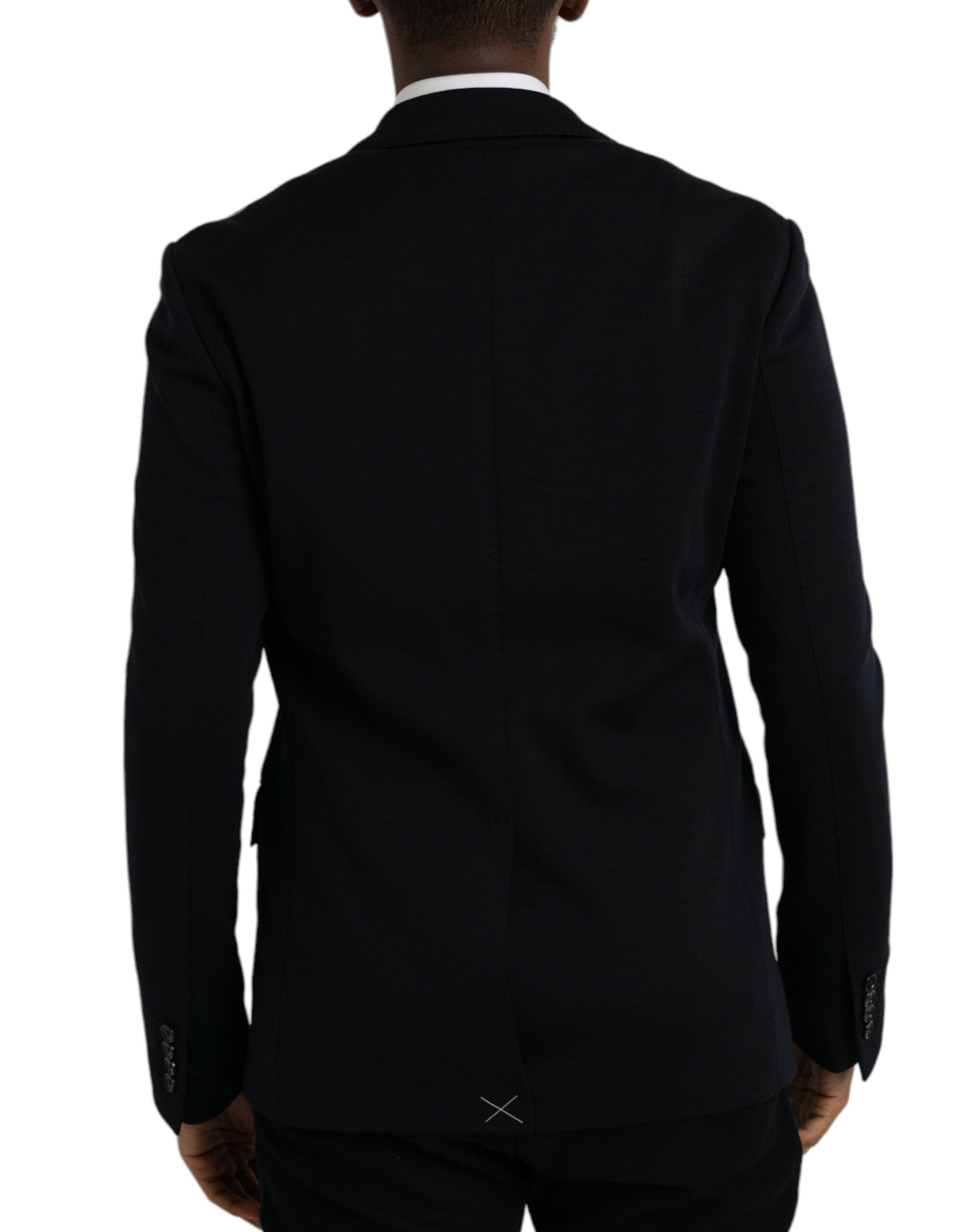 Blazer simple boutonnage en laine noire Dolce &amp; Gabbana