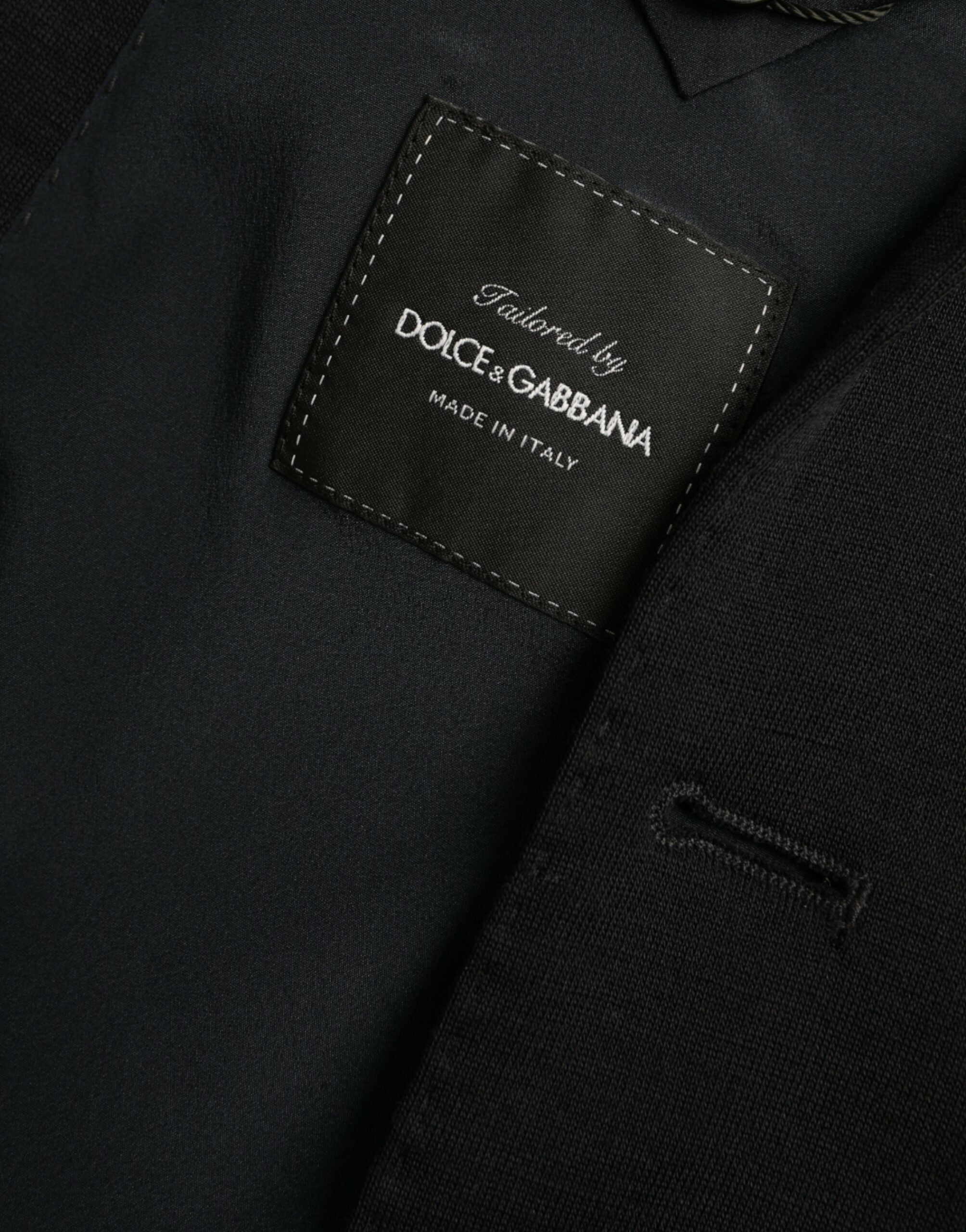 Blazer simple boutonnage en laine noire Dolce &amp; Gabbana