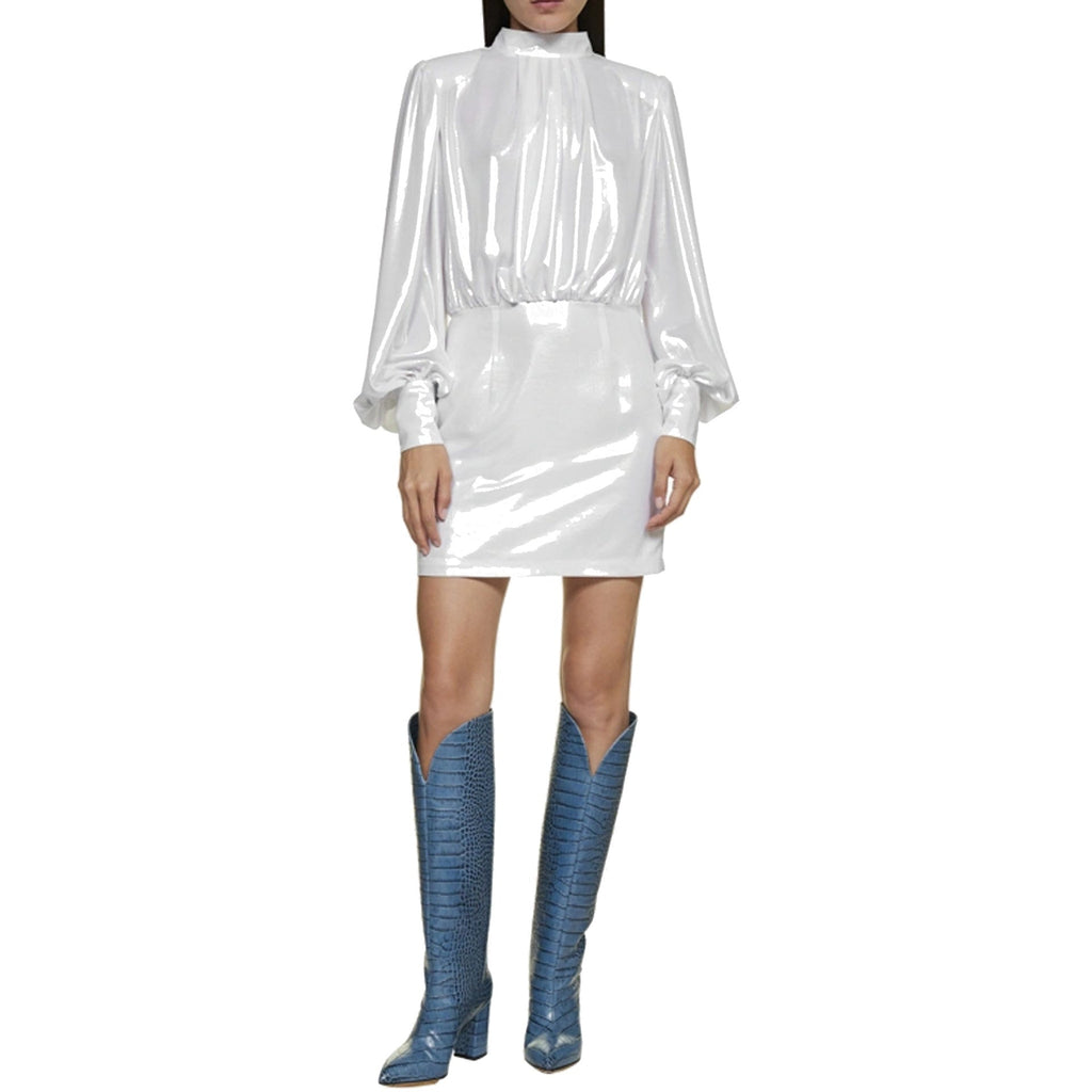 Blanca Vita Abelia Laminated Mini Dress – Siebentaschen