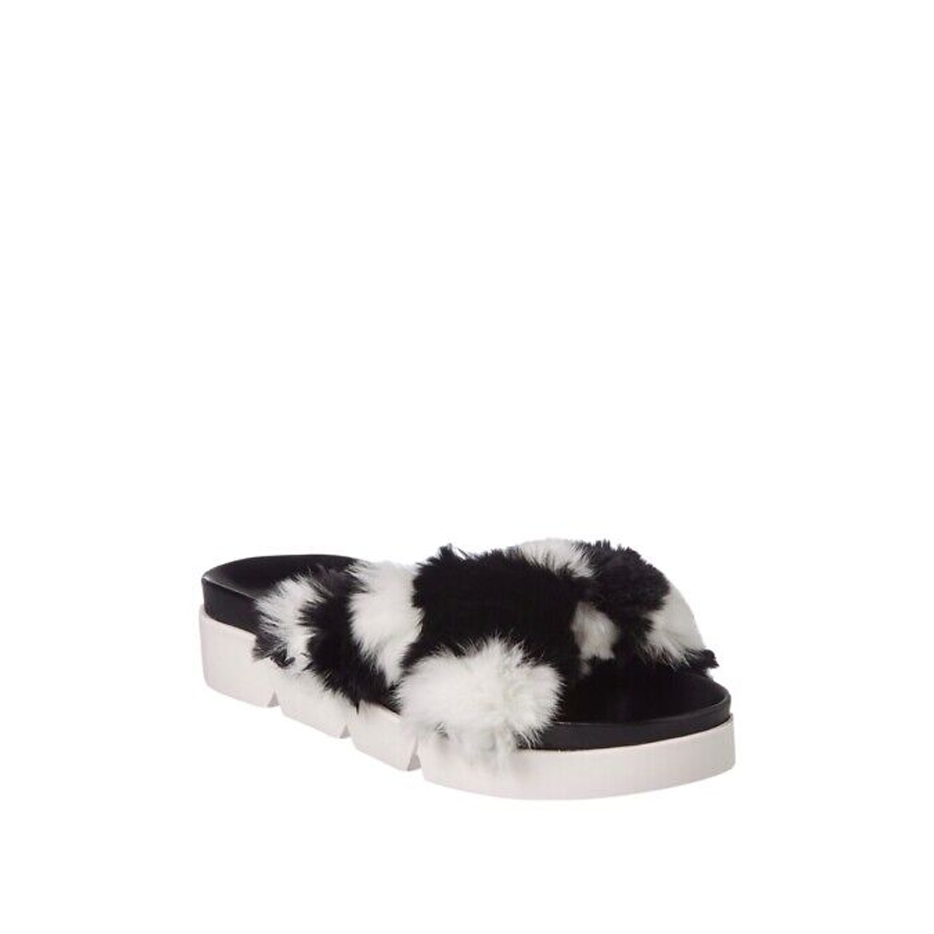 Stuart Weitzman Fur Slippers