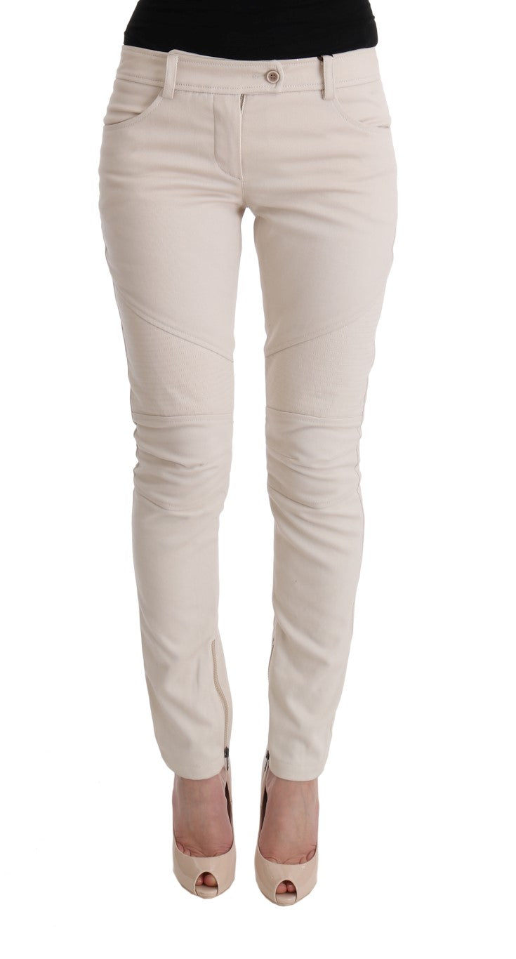 Jean slim blanc chic d'Ermanno Scervino Treasure