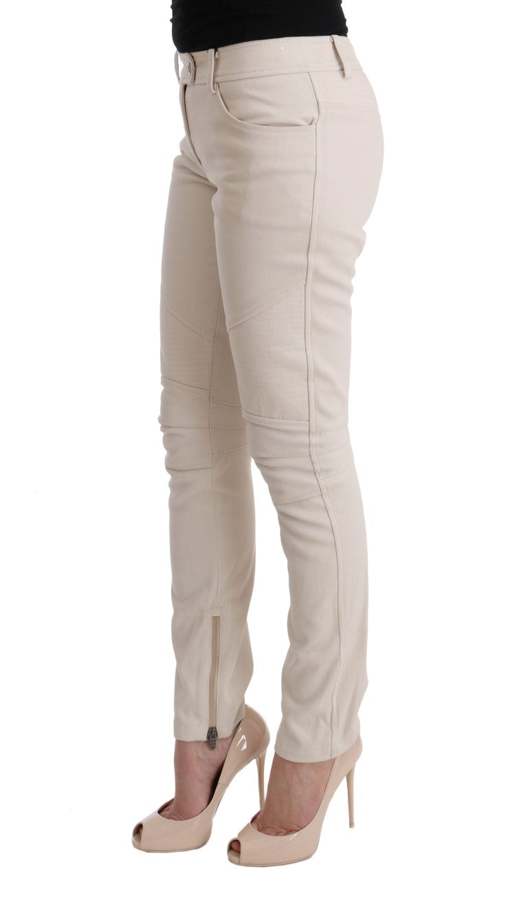 Jean slim blanc chic d'Ermanno Scervino Treasure