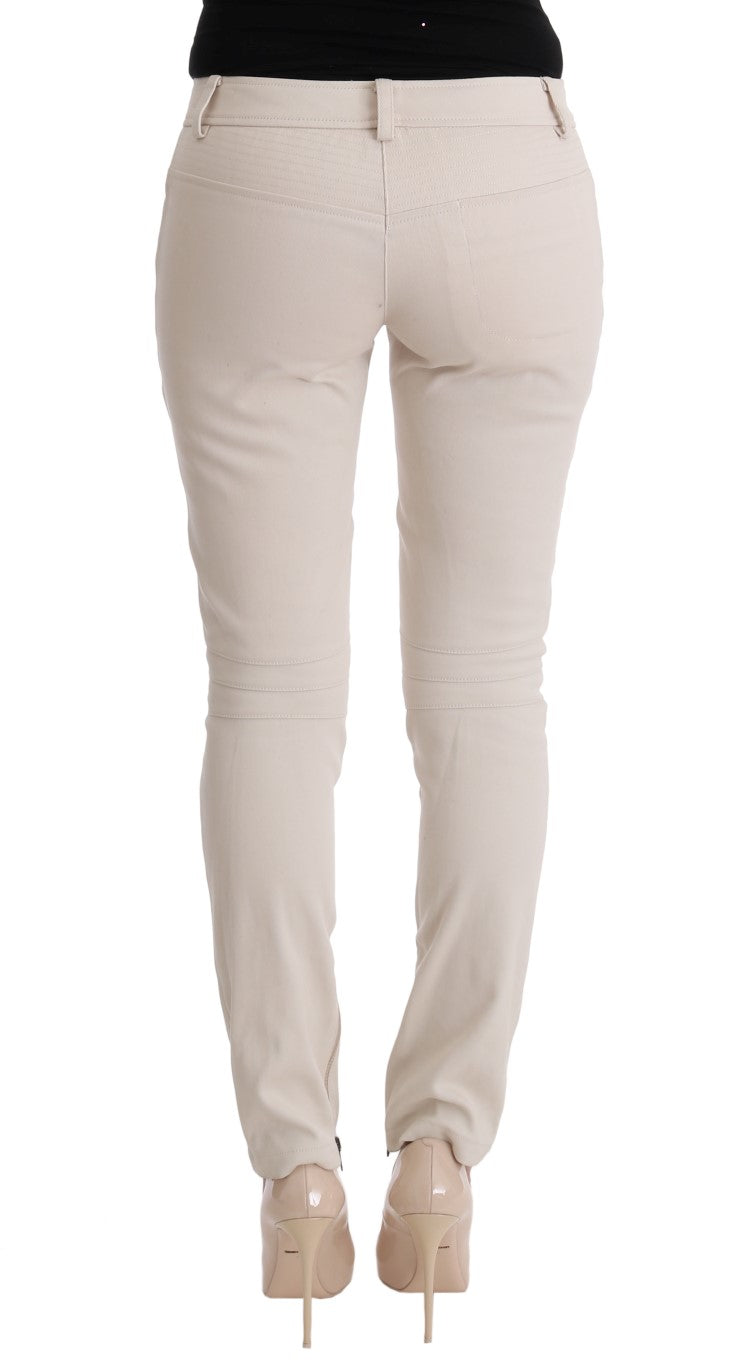 Jean slim blanc chic d'Ermanno Scervino Treasure