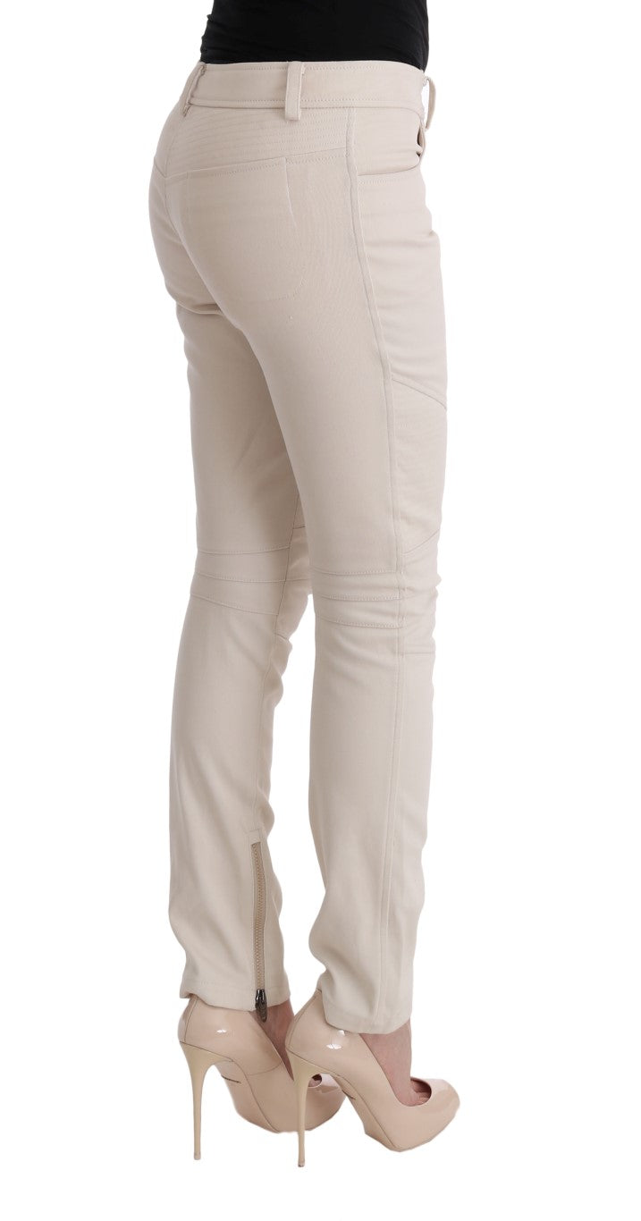 Jean slim blanc chic d'Ermanno Scervino Treasure