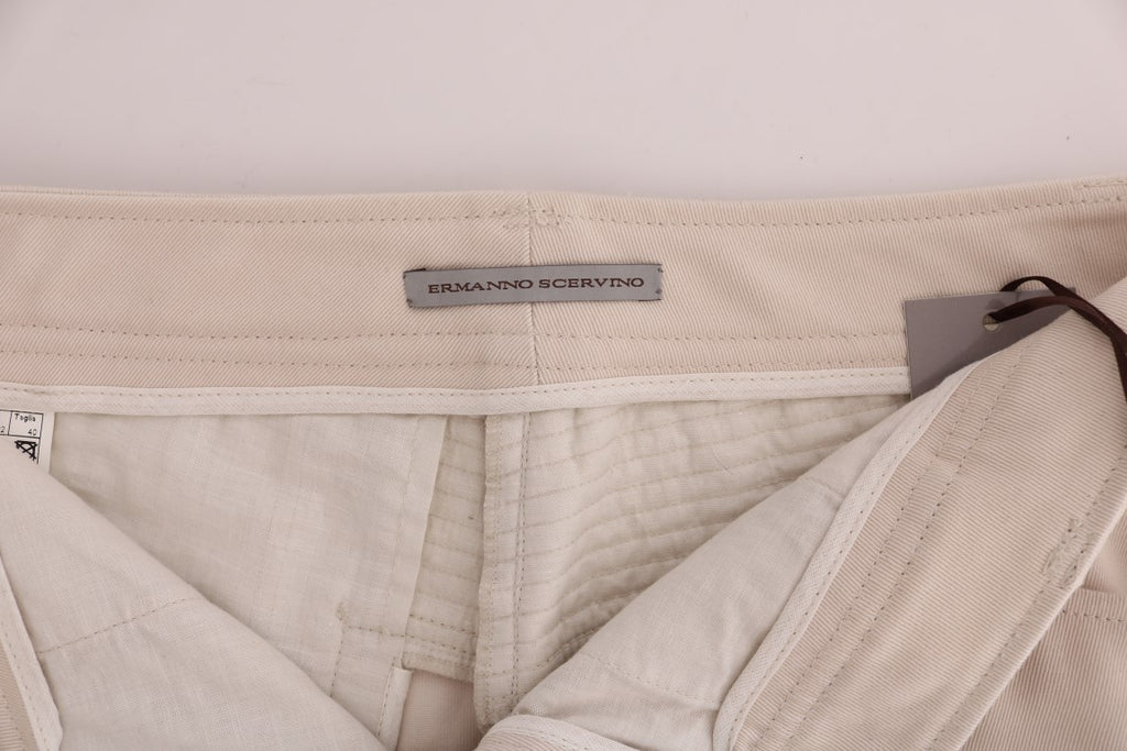 Jean slim blanc chic d'Ermanno Scervino Treasure