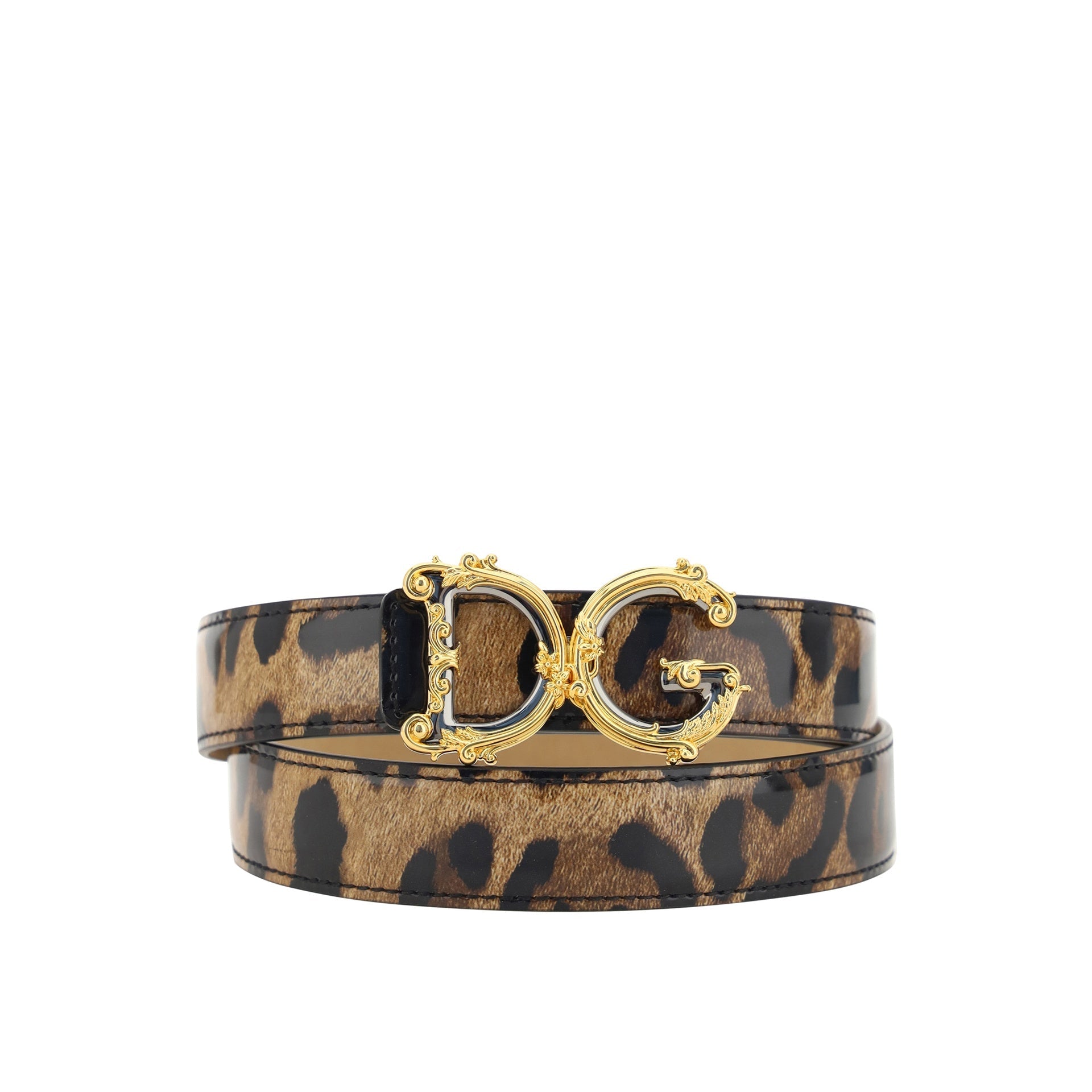Dolce & Gabbana Leather Logo Belt
