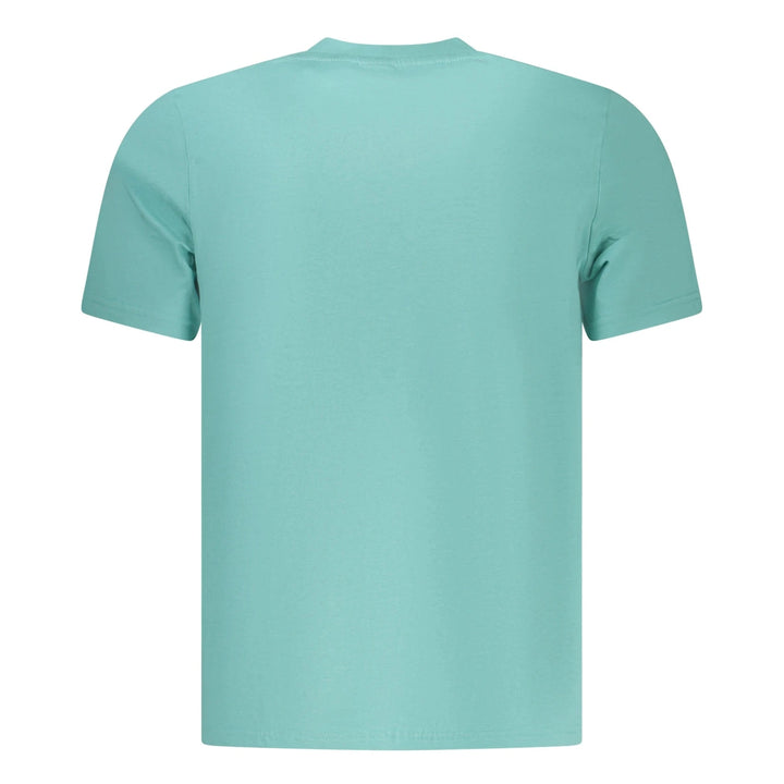 Men’s Blue Short-Sleeve T-Shirt with Crew Neck