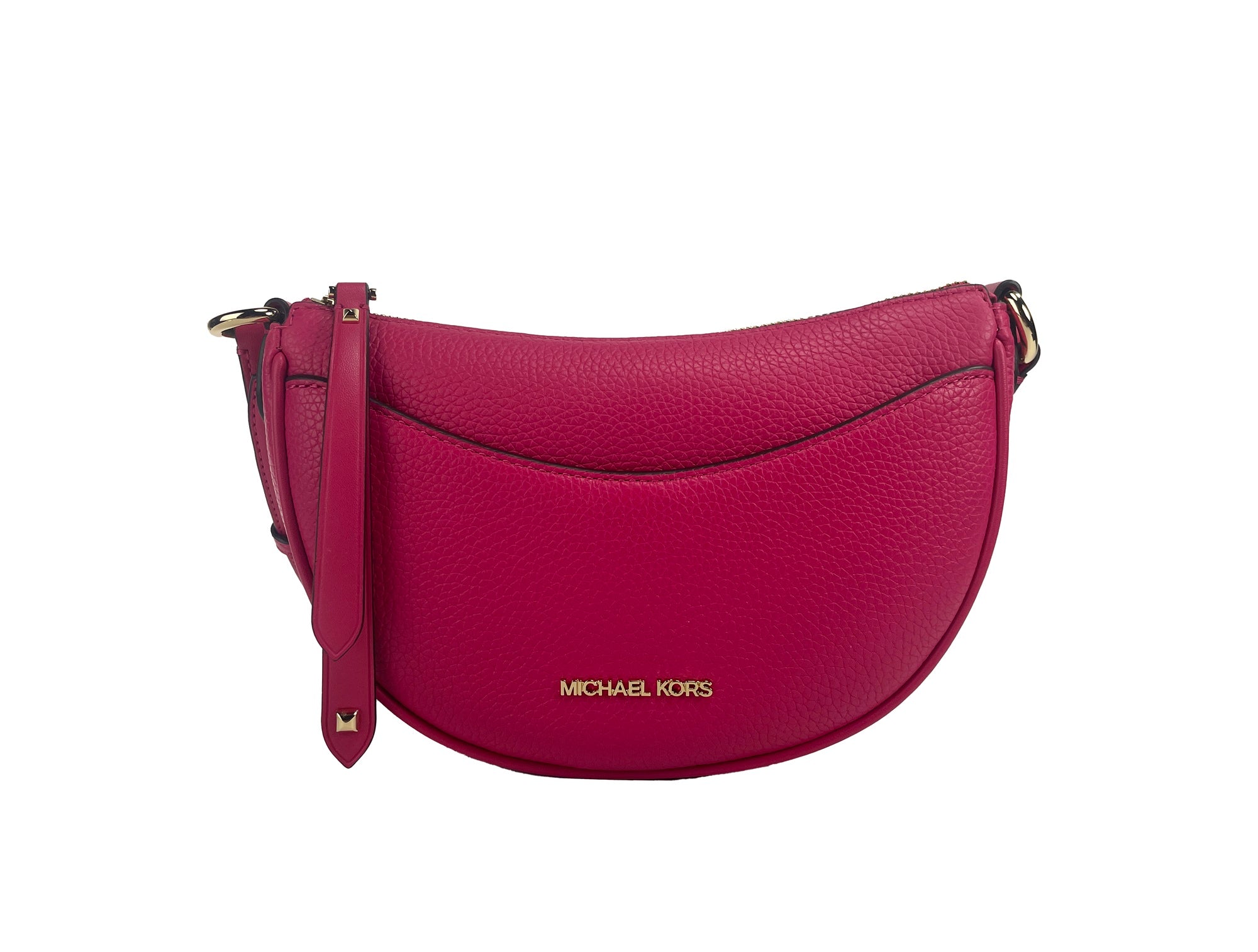 Michael Kors Dover Kleine rosa Halbmond-Umhängetasche