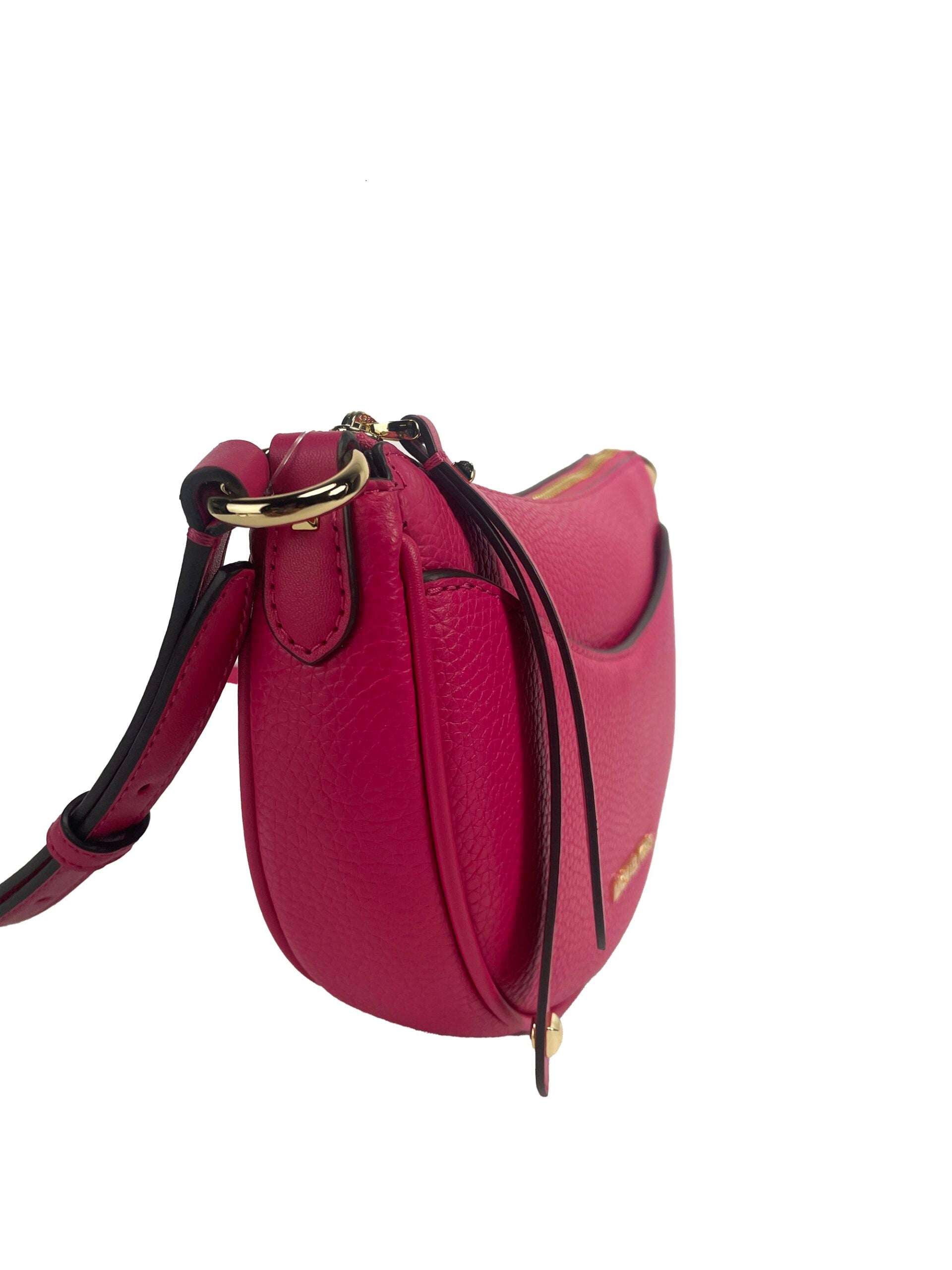 Michael Kors Dover Kleine rosa Halbmond-Umhängetasche