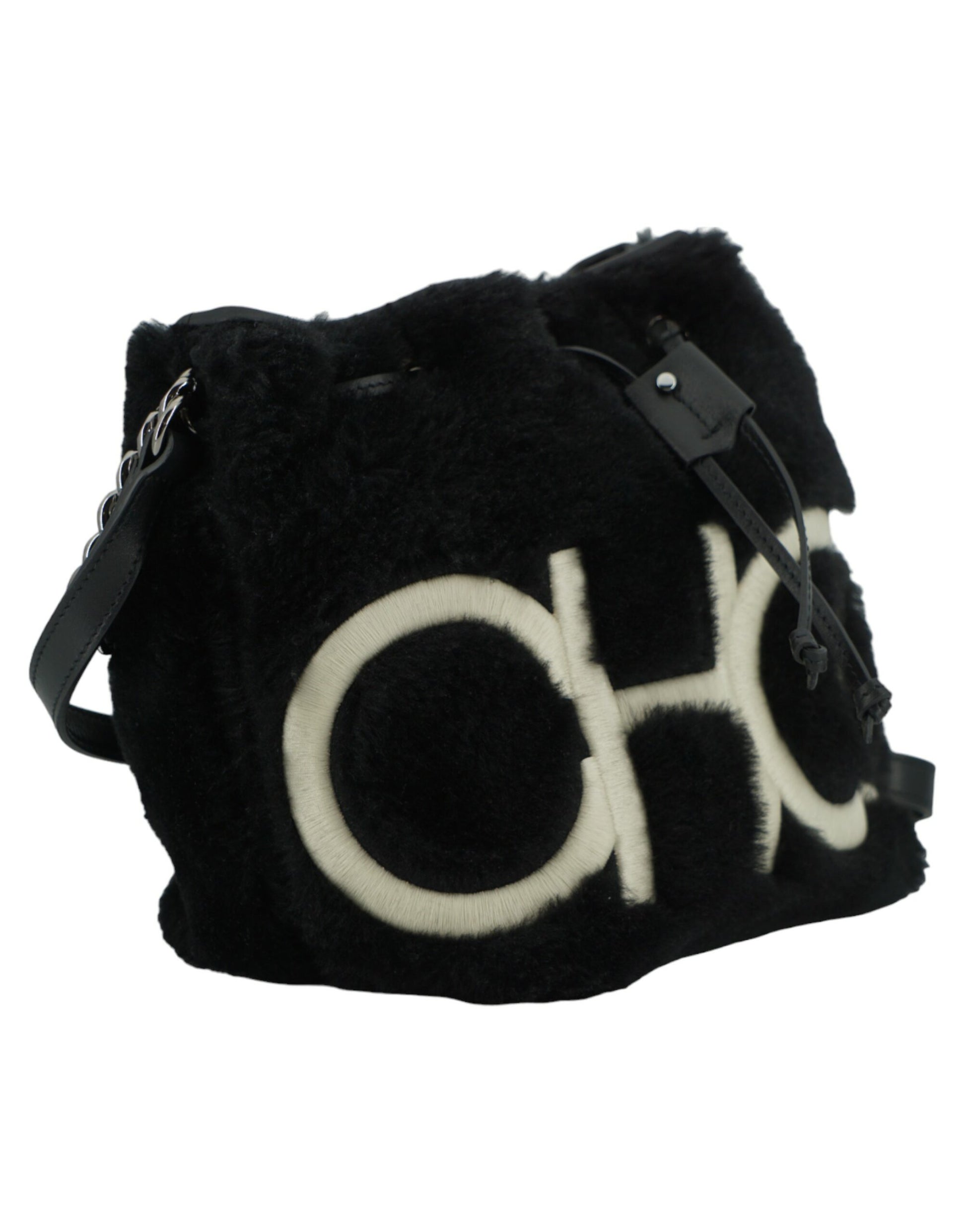 Jimmy Choo – Schwarze Leder-Umhängetasche mit Henkel
