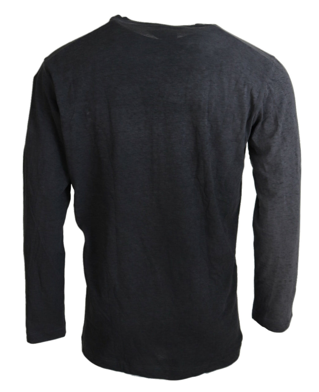 Dsquared² Schwarzer Pullover aus Baumwollleinen mit langen Ärmeln