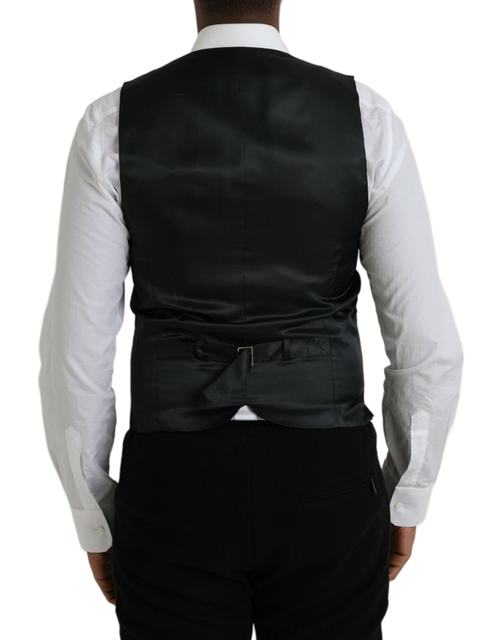 Gilet de soirée en laine grise Dolce &amp; Gabbana