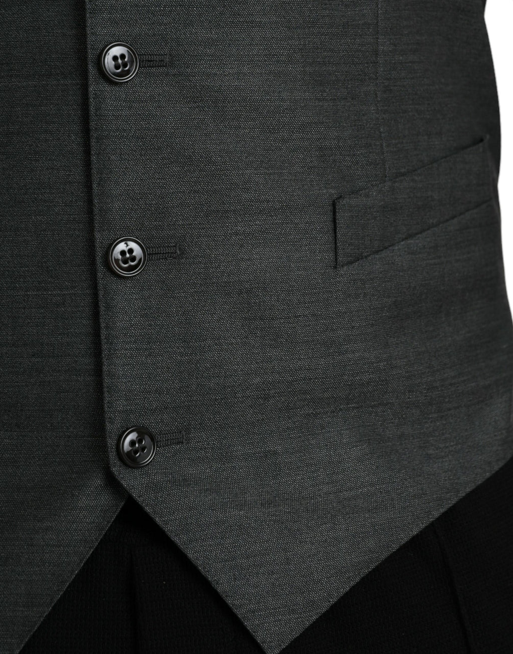 Gilet de soirée en laine grise Dolce &amp; Gabbana
