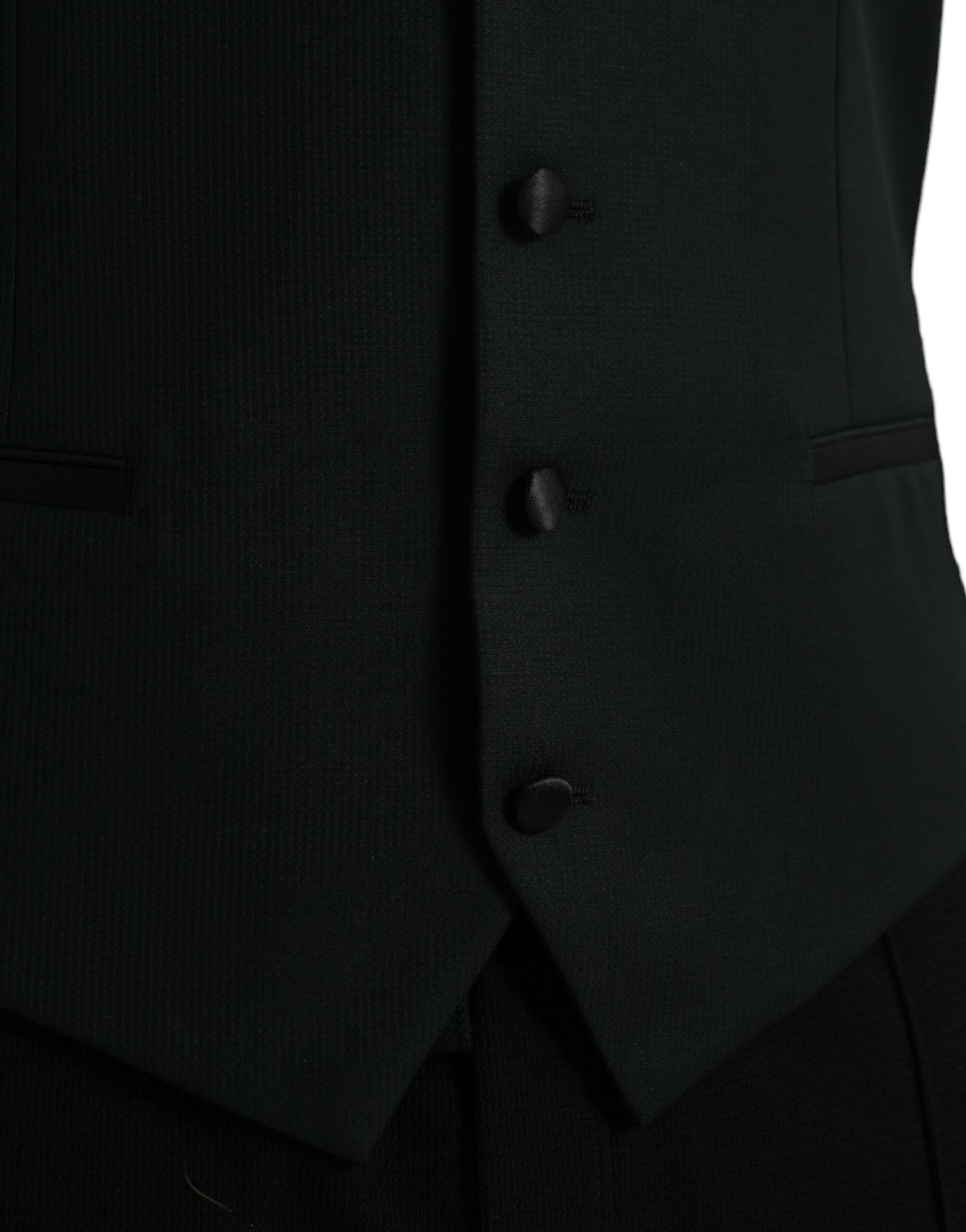 Robe gilet en laine noire Dolce &amp; Gabbana
