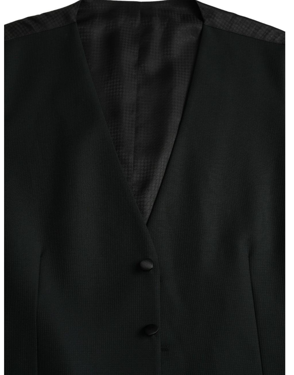 Robe gilet en laine noire Dolce &amp; Gabbana