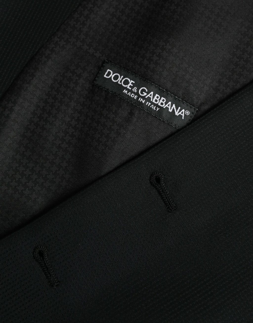 Robe gilet en laine noire Dolce &amp; Gabbana