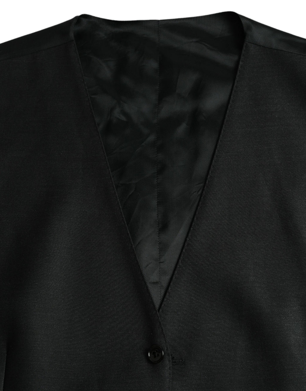 Robe gilet en laine noire Dolce &amp; Gabbana