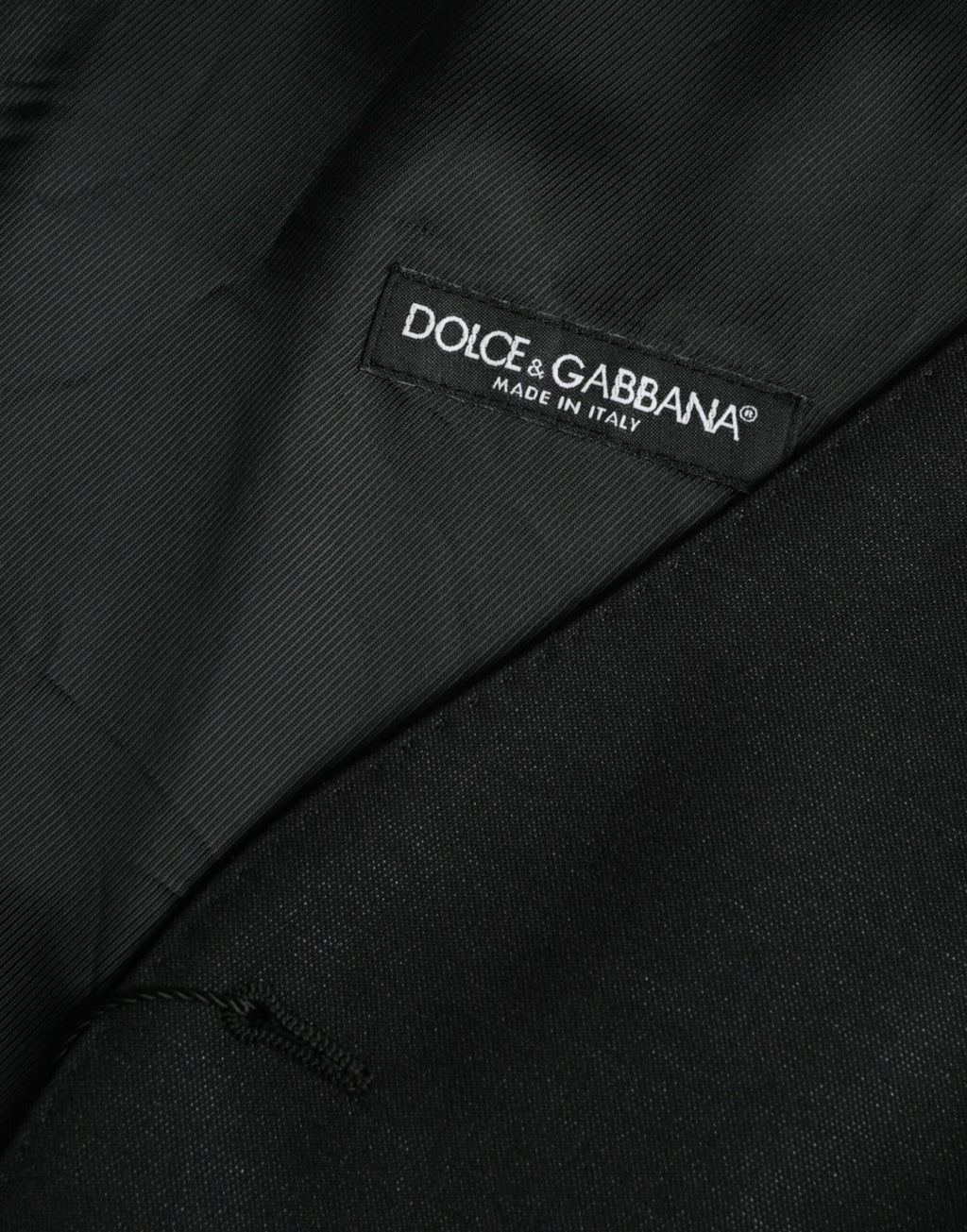 Robe gilet en laine noire Dolce &amp; Gabbana