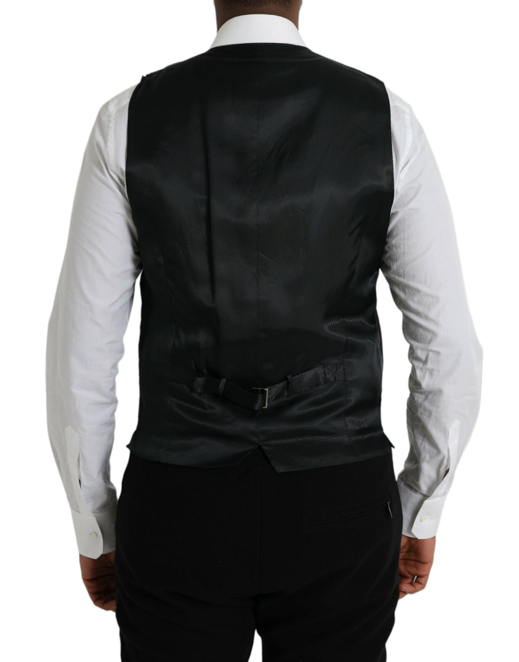 Dolce &amp; Gabbana Robe gilet en coton noir Gilet formel