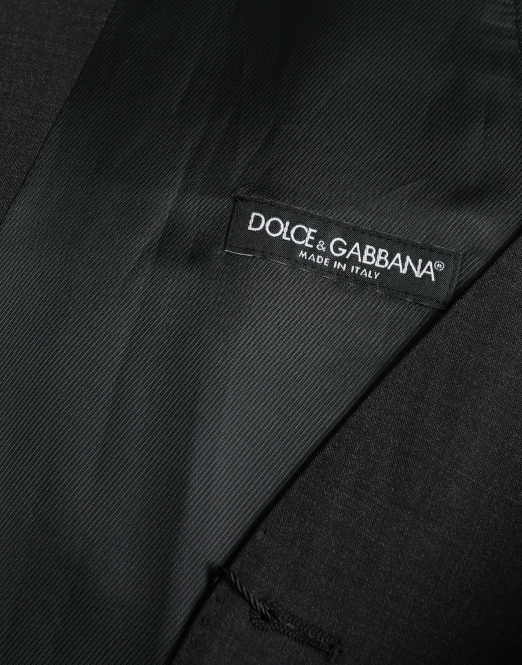 Dolce &amp; Gabbana Robe gilet en coton noir Gilet formel