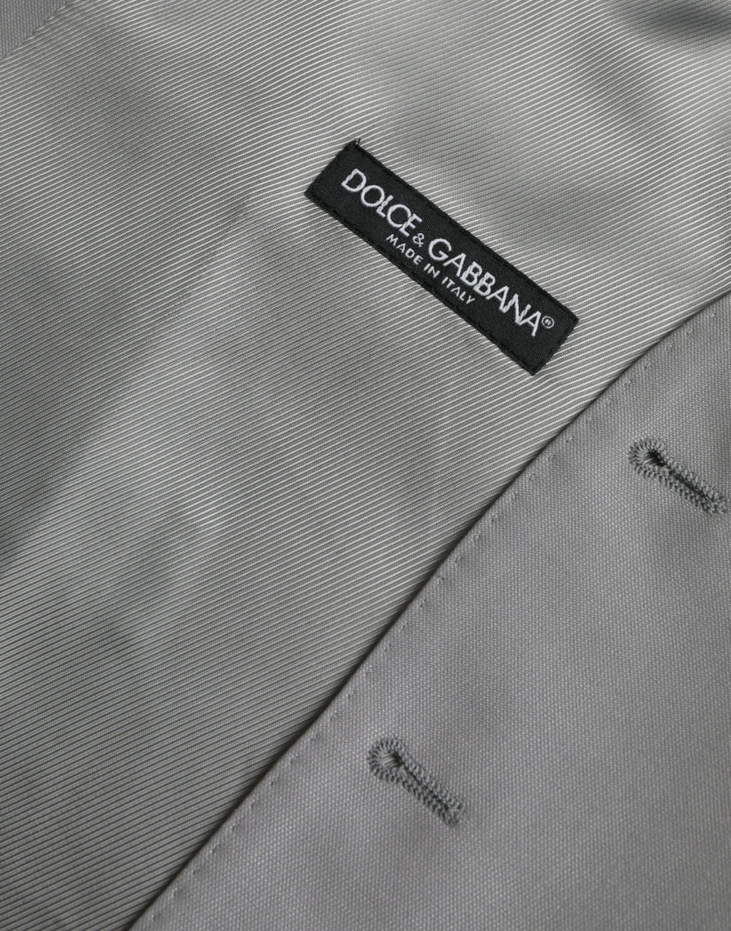 Gilet de soirée en laine gris clair Dolce &amp; Gabbana