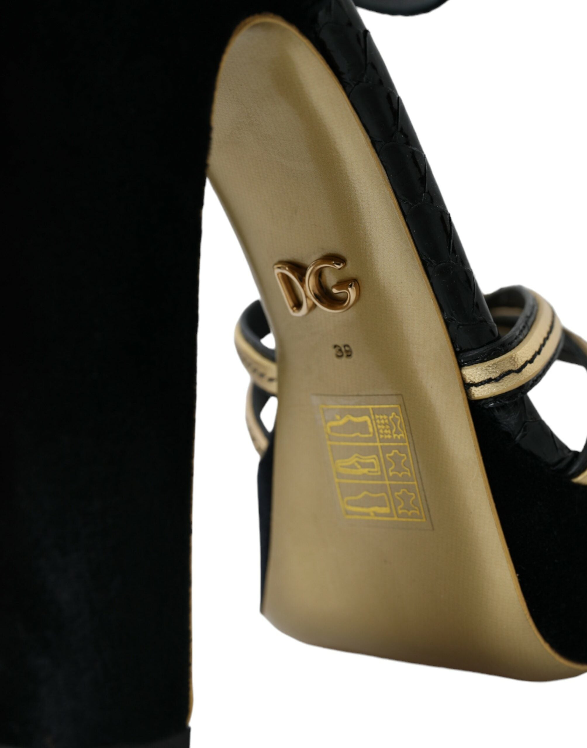 Sandales à talons ornées de cristaux Dolce &amp; Gabbana