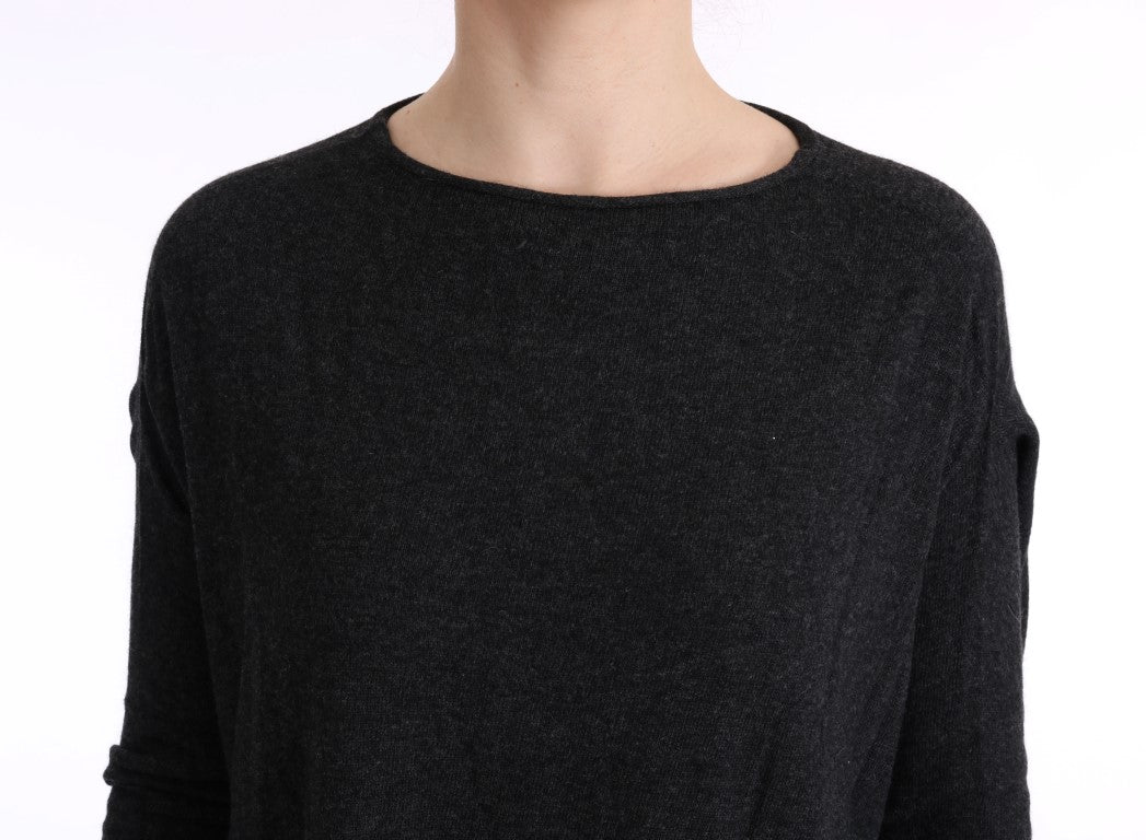 Eleganter grauer Rundhalspullover von Costume National
