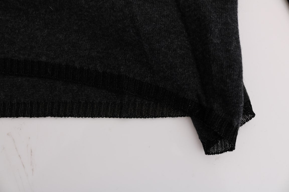 Eleganter grauer Rundhalspullover von Costume National