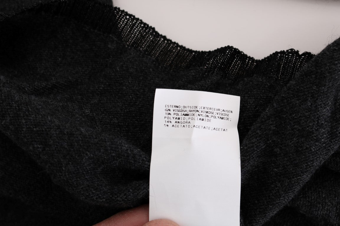 Eleganter grauer Rundhalspullover von Costume National
