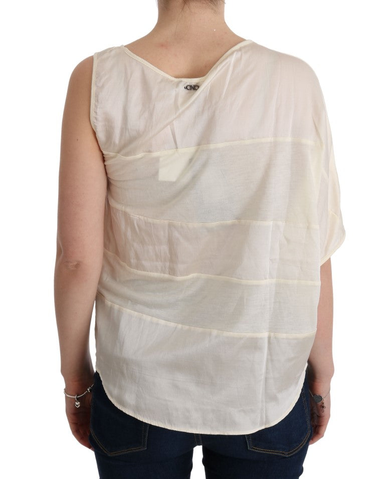 Costume National Beige ärmelloses Modal-Top - Elevated Basics